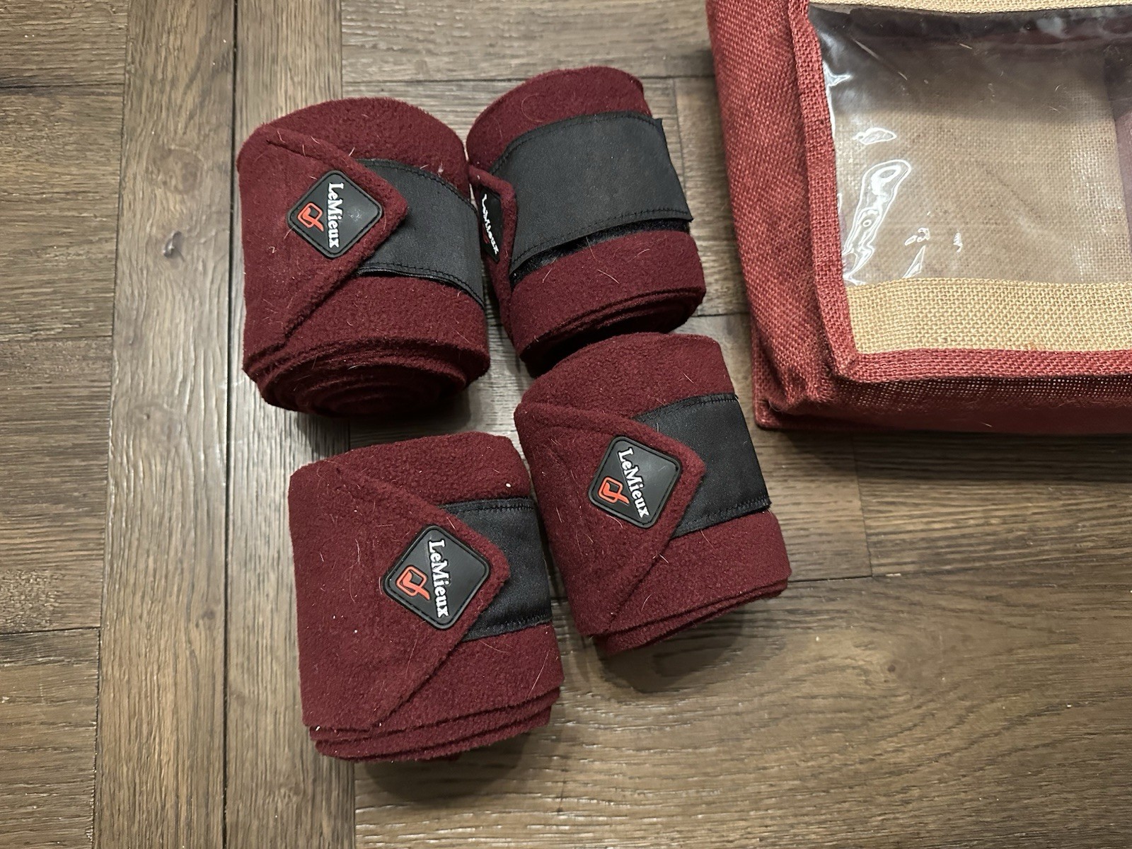 Horse Tack - LeMieux Burgundy Polo Leg Wraps