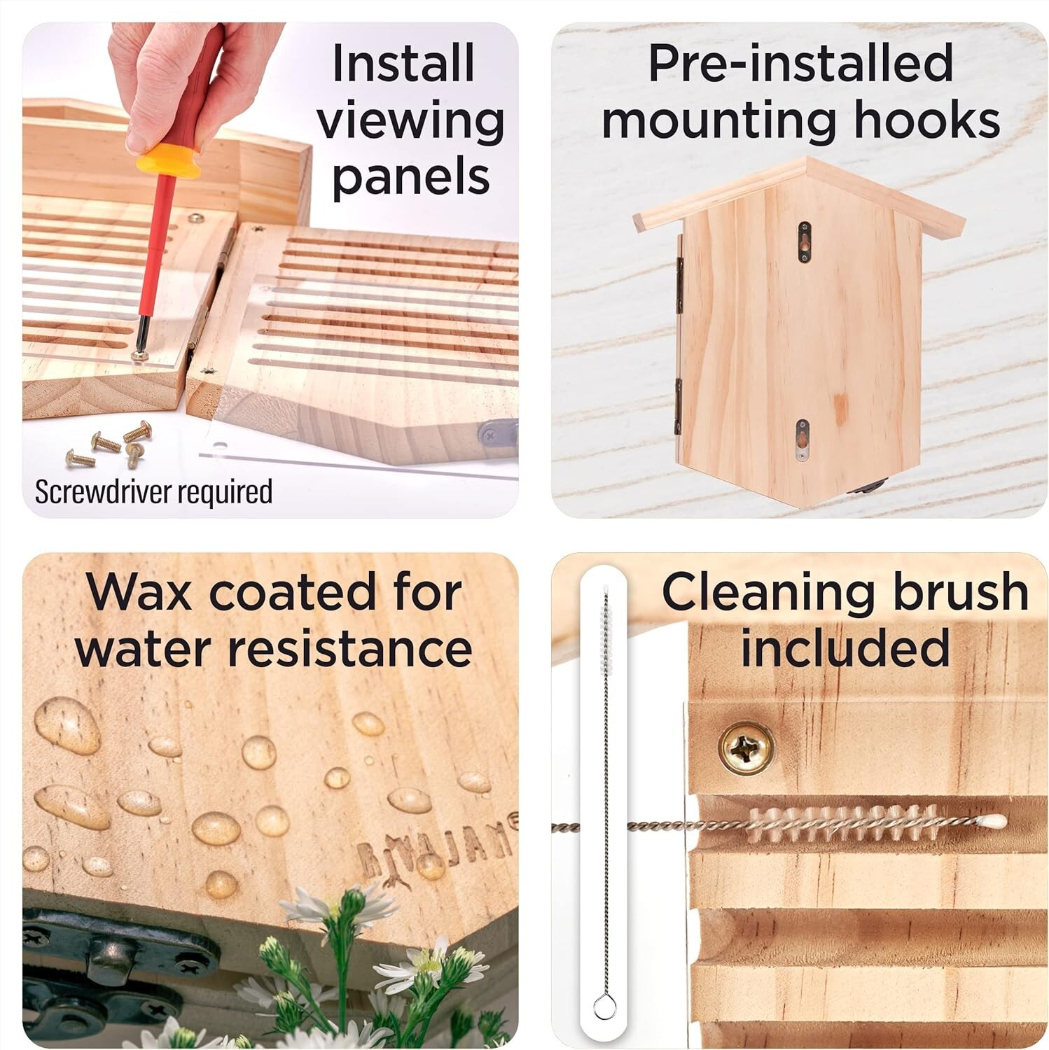 Native Bee Observatory | Mason Bee Houses for Pollinating Bees