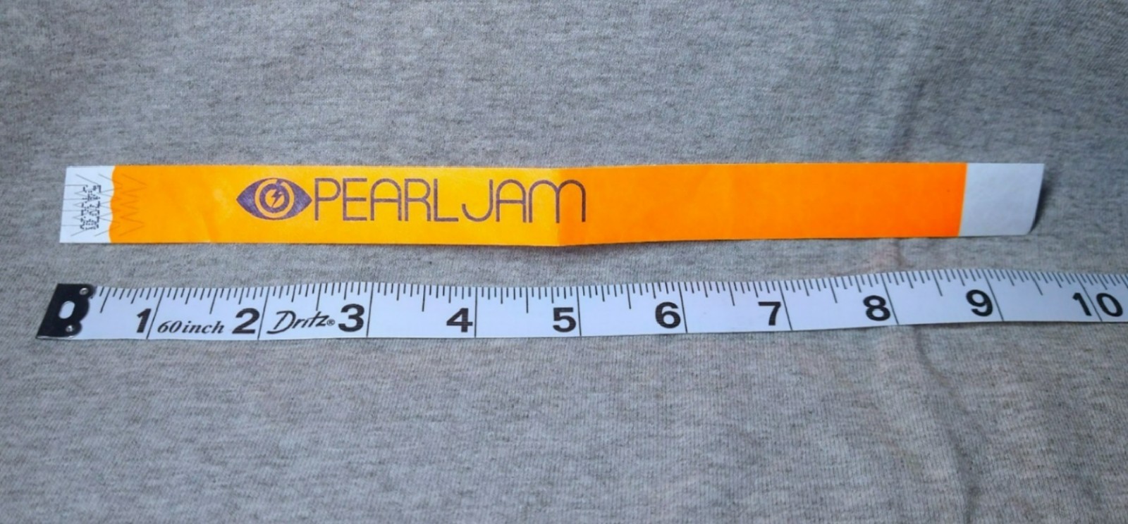 Pearl Jam Wristbands Lightning Bolt Tour 2013 Unused Official Orange Vedder