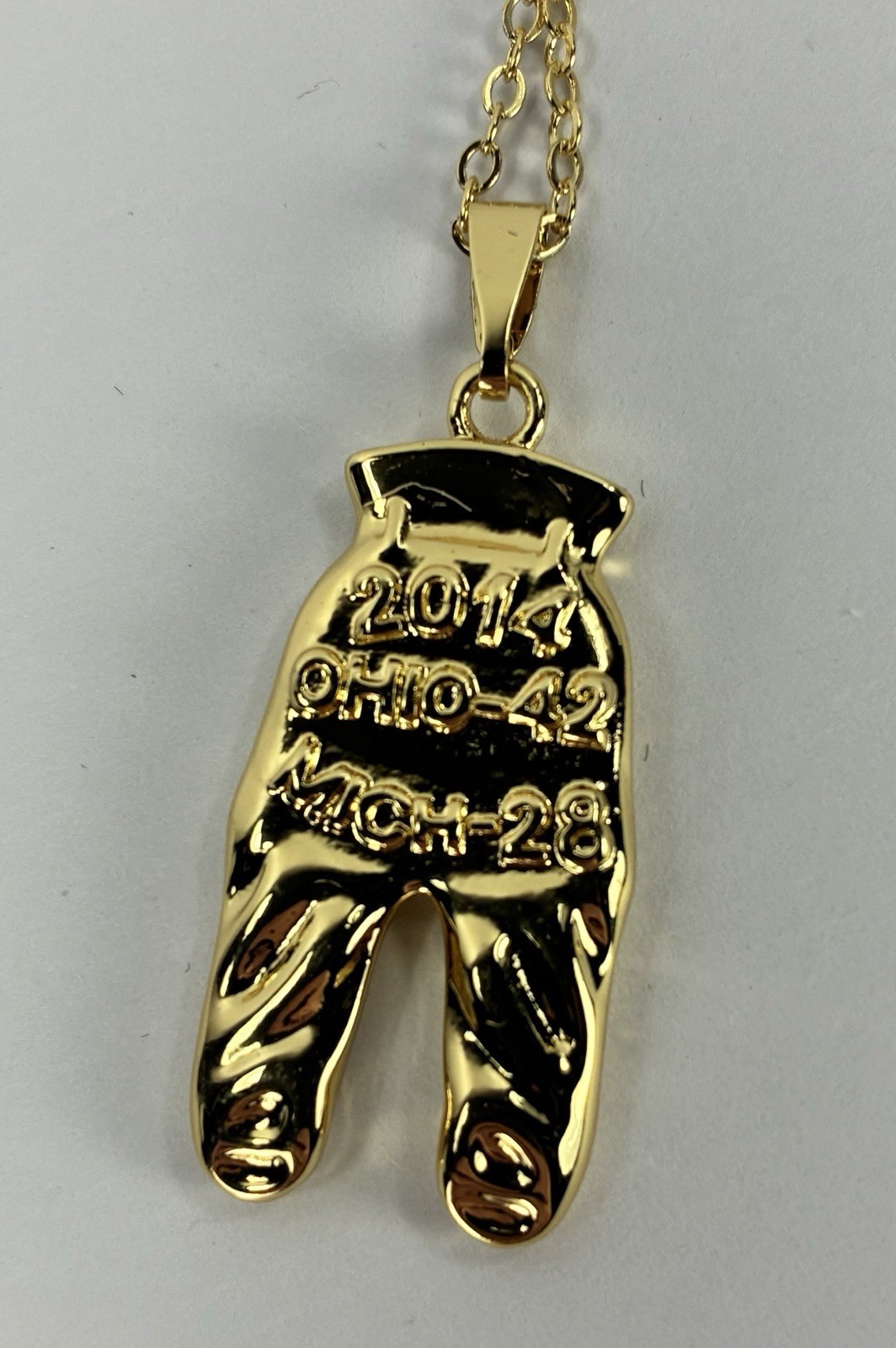 Ohio State Football Gold Pants Charm - 2014 Season - Collectors Fan Pendent TTUN