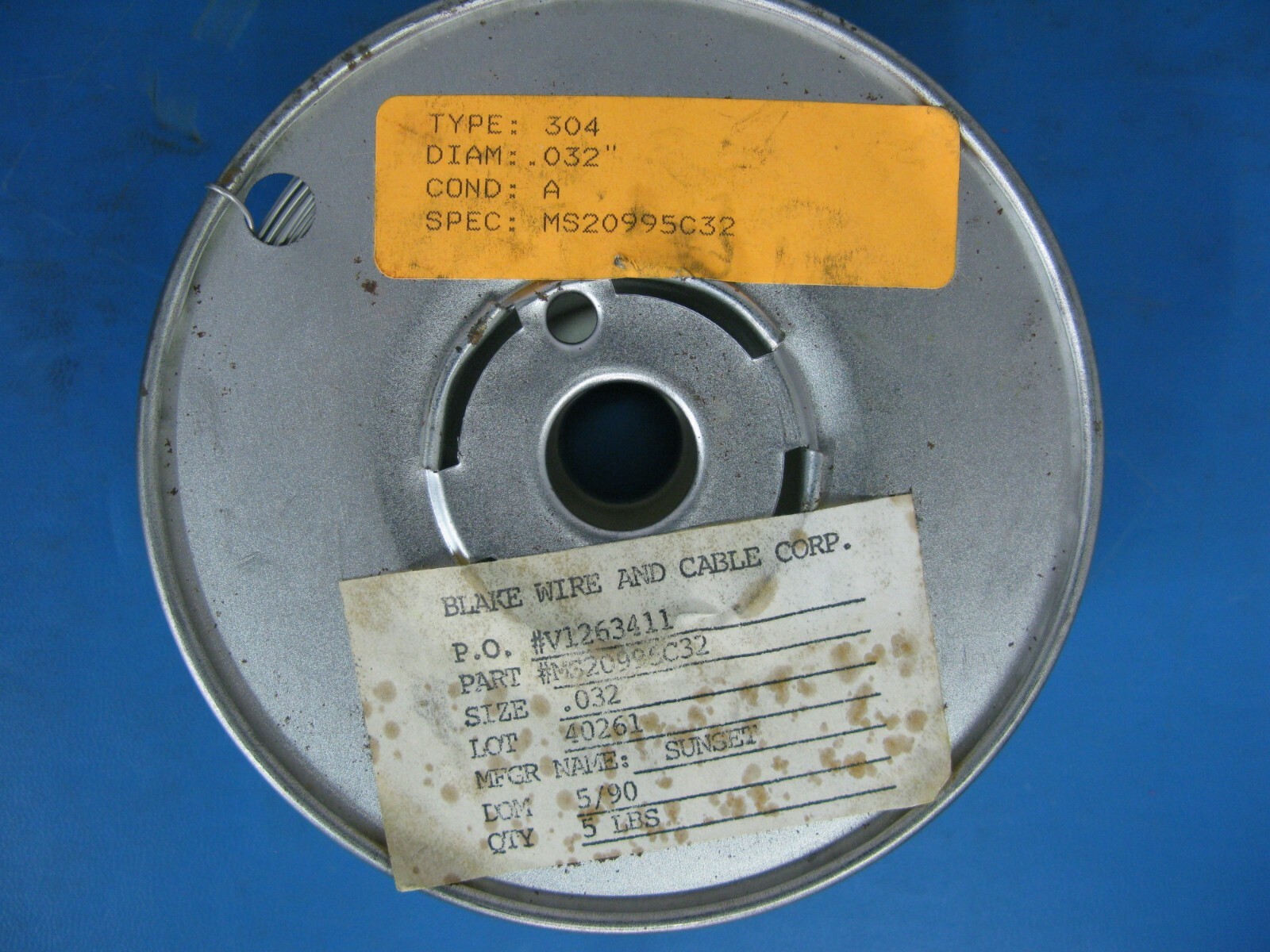 New MS20995C32 304 Stainless Steel Safety Lock Wire .032 Diameter 5 lb Roll