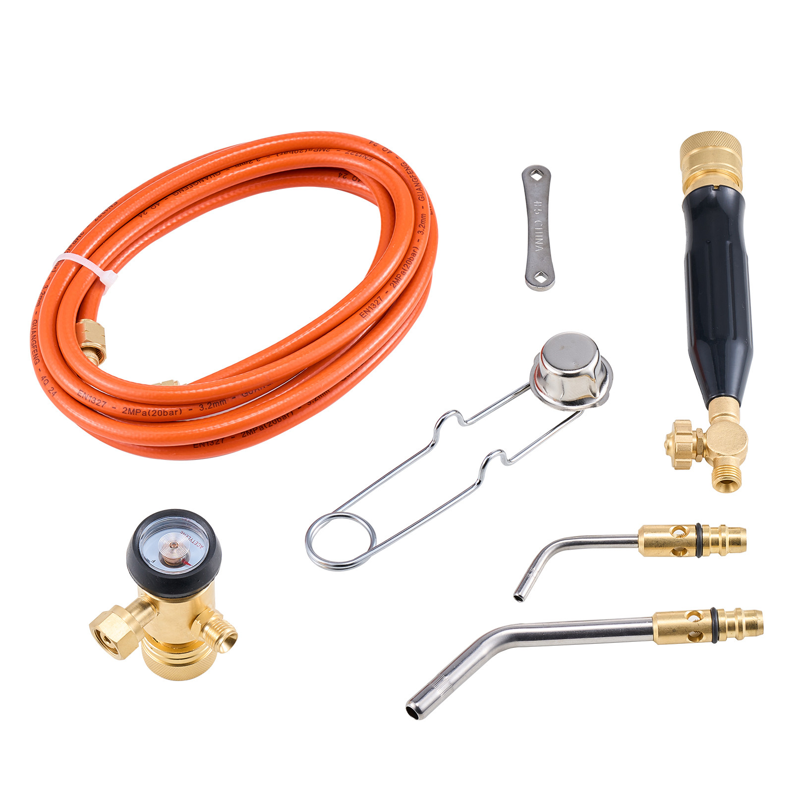 VEVOR Air Acetylene Torch Kit Gas Torch and Welding Kit W/ Hose Regulator Valve