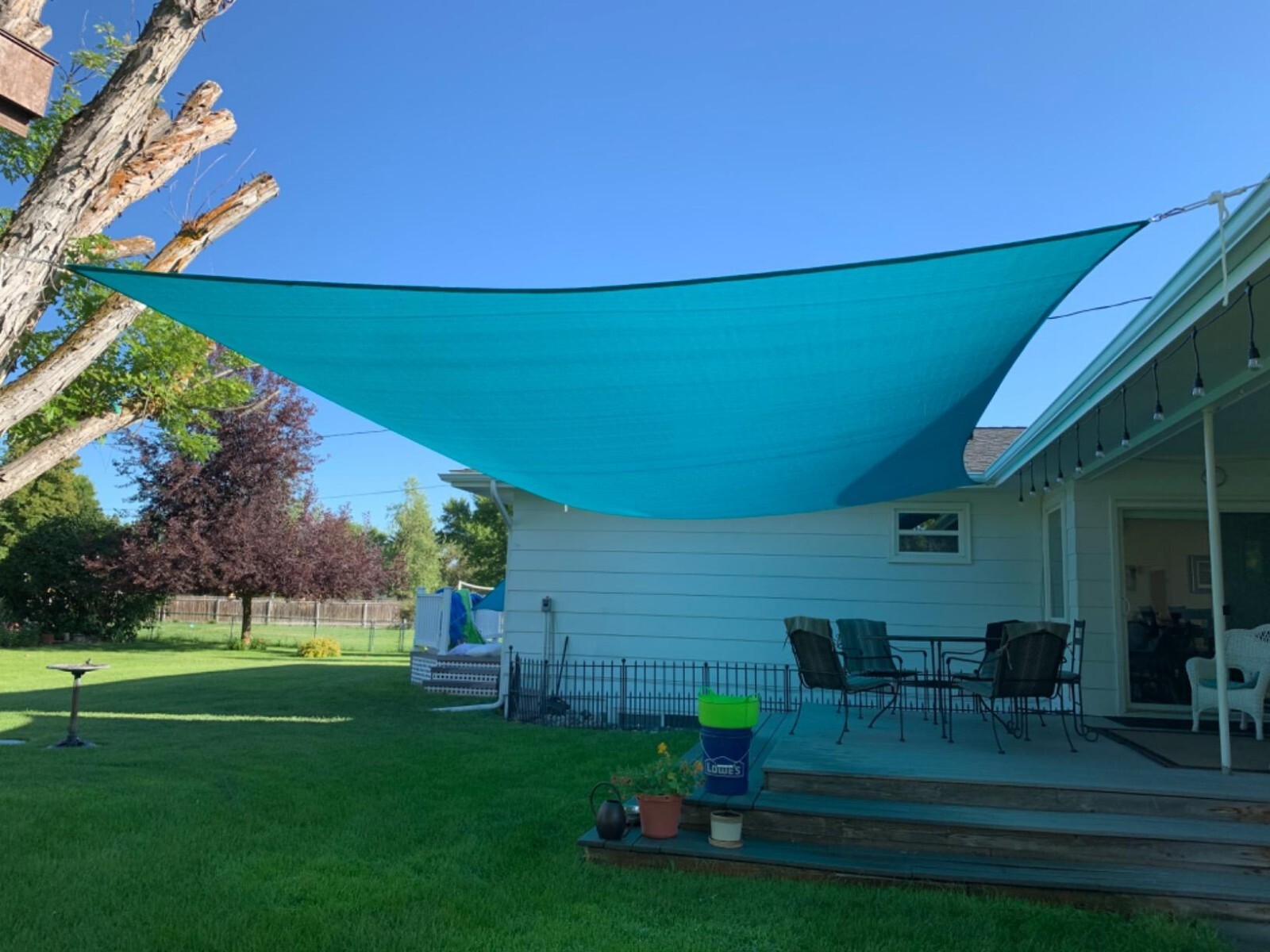 Sun Shade Sail Canopy Rectangle Sand UV Block Sunshade For Backyard Deck Outdoor