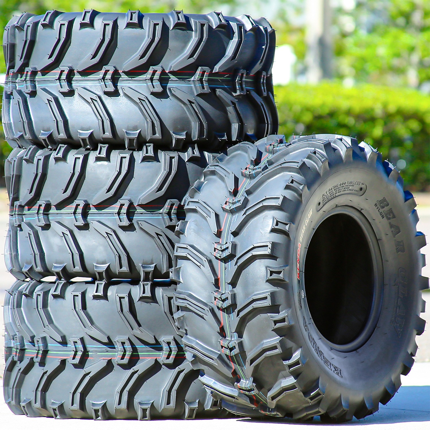 2 Tires Kenda Bearclaw Front/Rear 26x12.00-12 26x12-12 6 Ply AT A/T ATV UTV