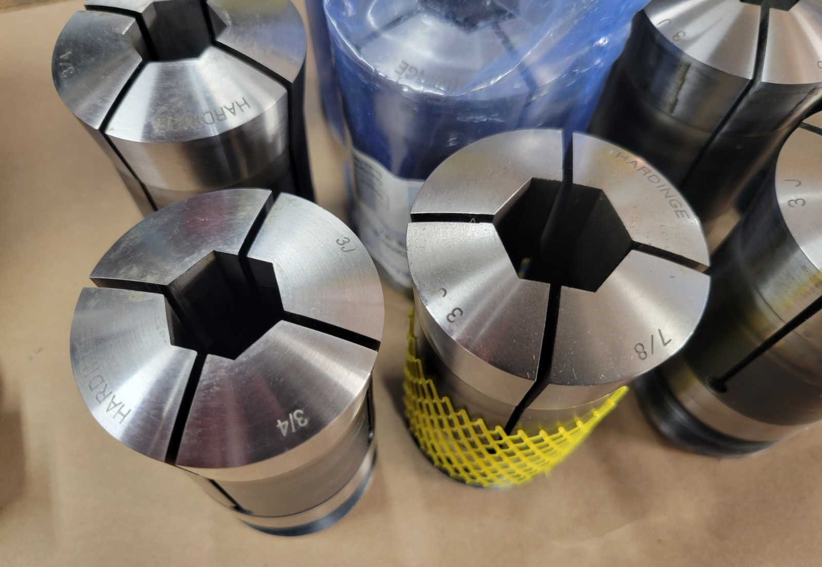 HARDINGE 3J HEX COLLETS W/ INTERNAL THREADS