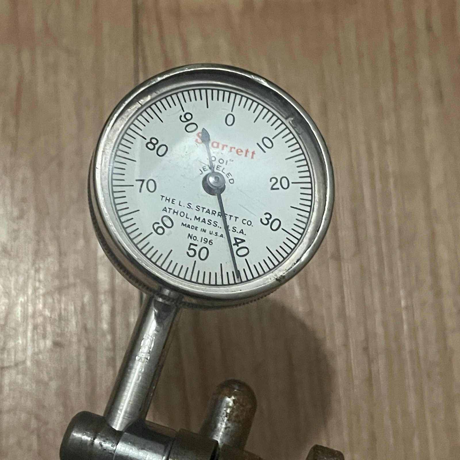 Mitutoyo Magnetic Stand Holder with Starrett 196 Dial Indicator Machinist Tools