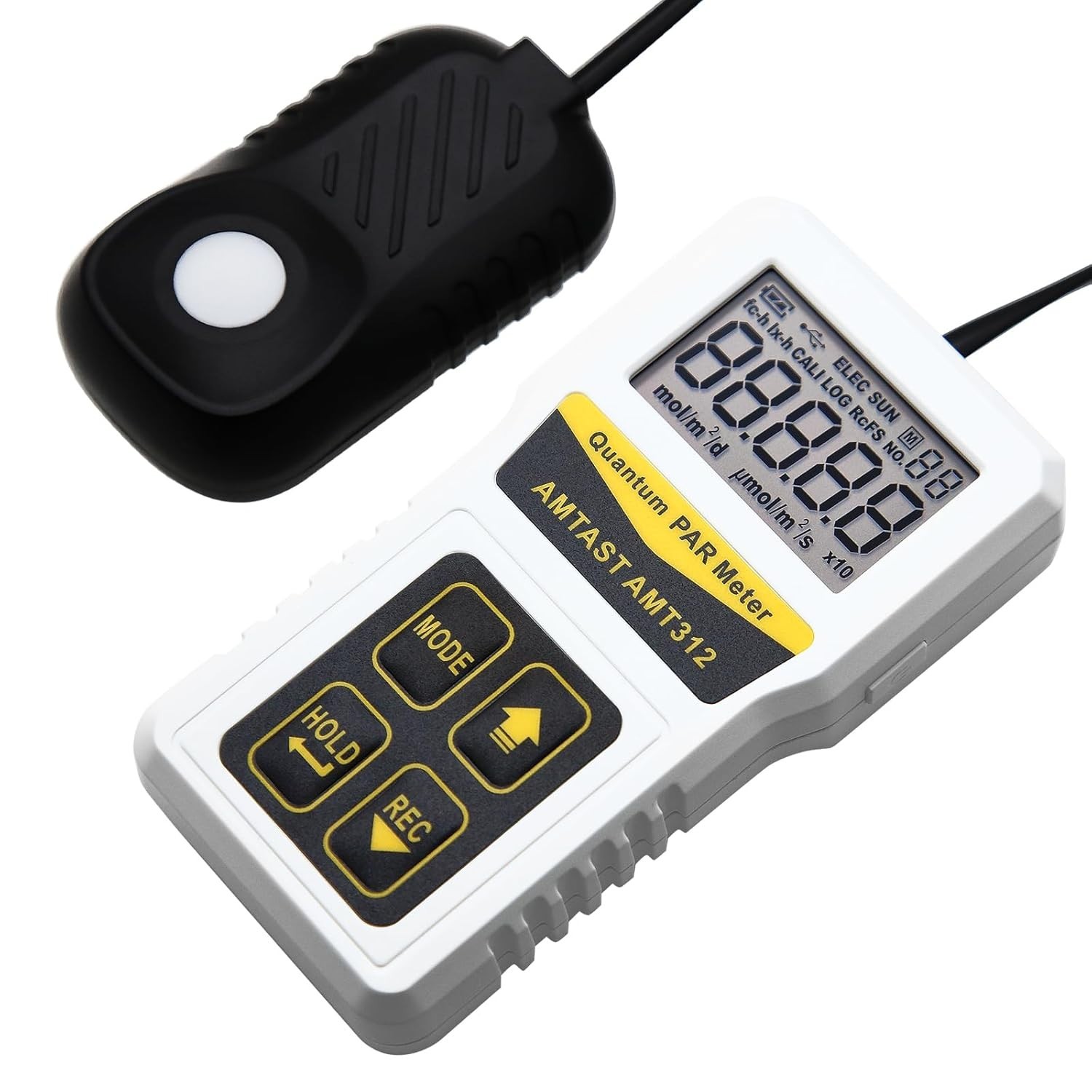 Advanced Quantum Sensor PAR Meter (Micromoles), Measure Light Intensity AMT312
