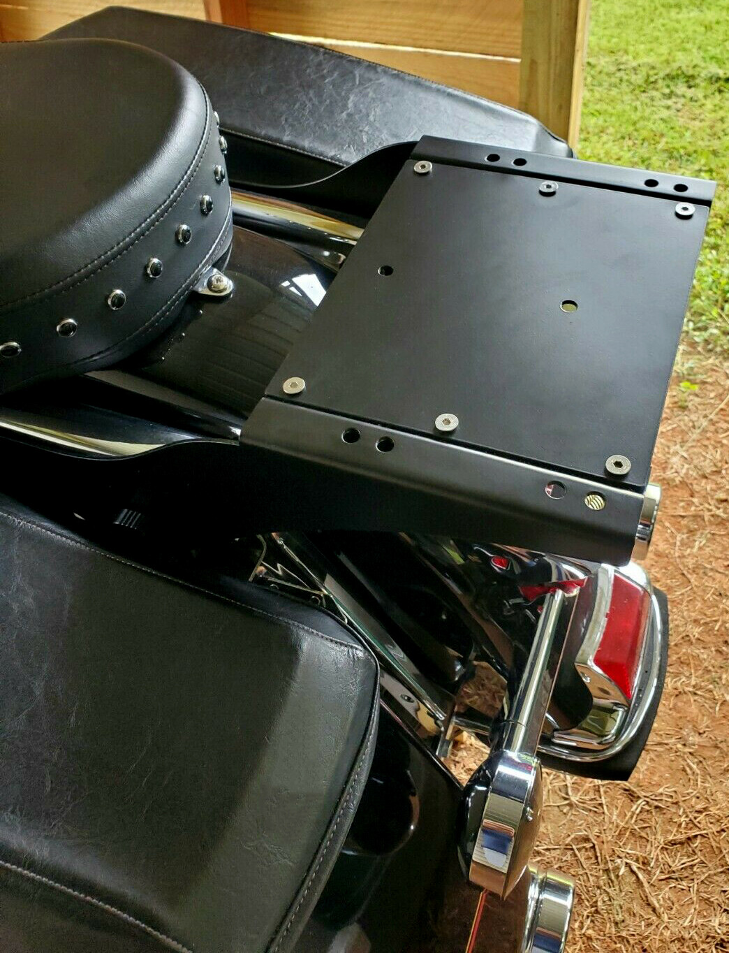 Two Up Tour Pack Pak Trunk Mount Bracket Rack for Harley Electra Glide Road King