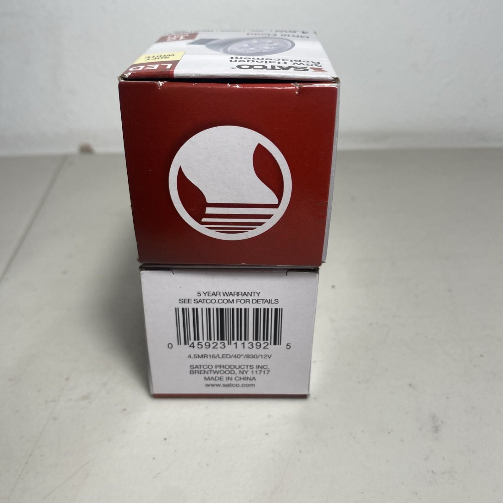 Satco 11392-4.5MR16/LED/40'/830/12V (S11392) MR16 Flood LED Light Bulb Lot Of 12