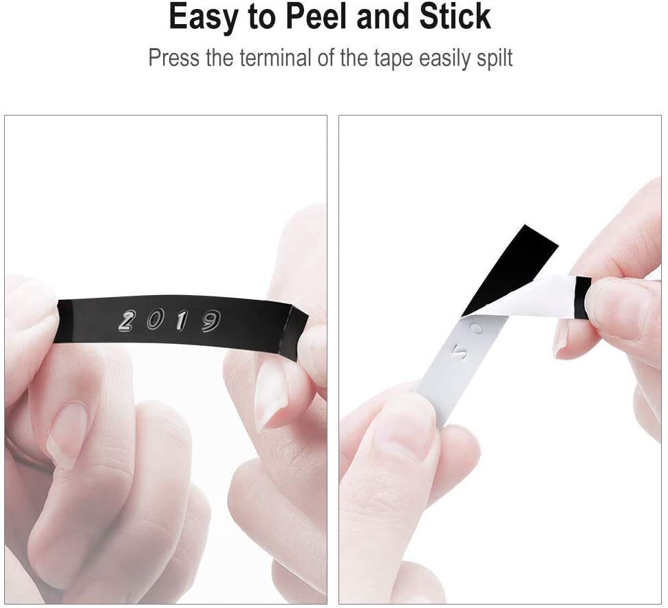 5PK Dymo 3D Embossing Label Tape 9mm for Dymo Organizer Xpress Label Maker 3/8"