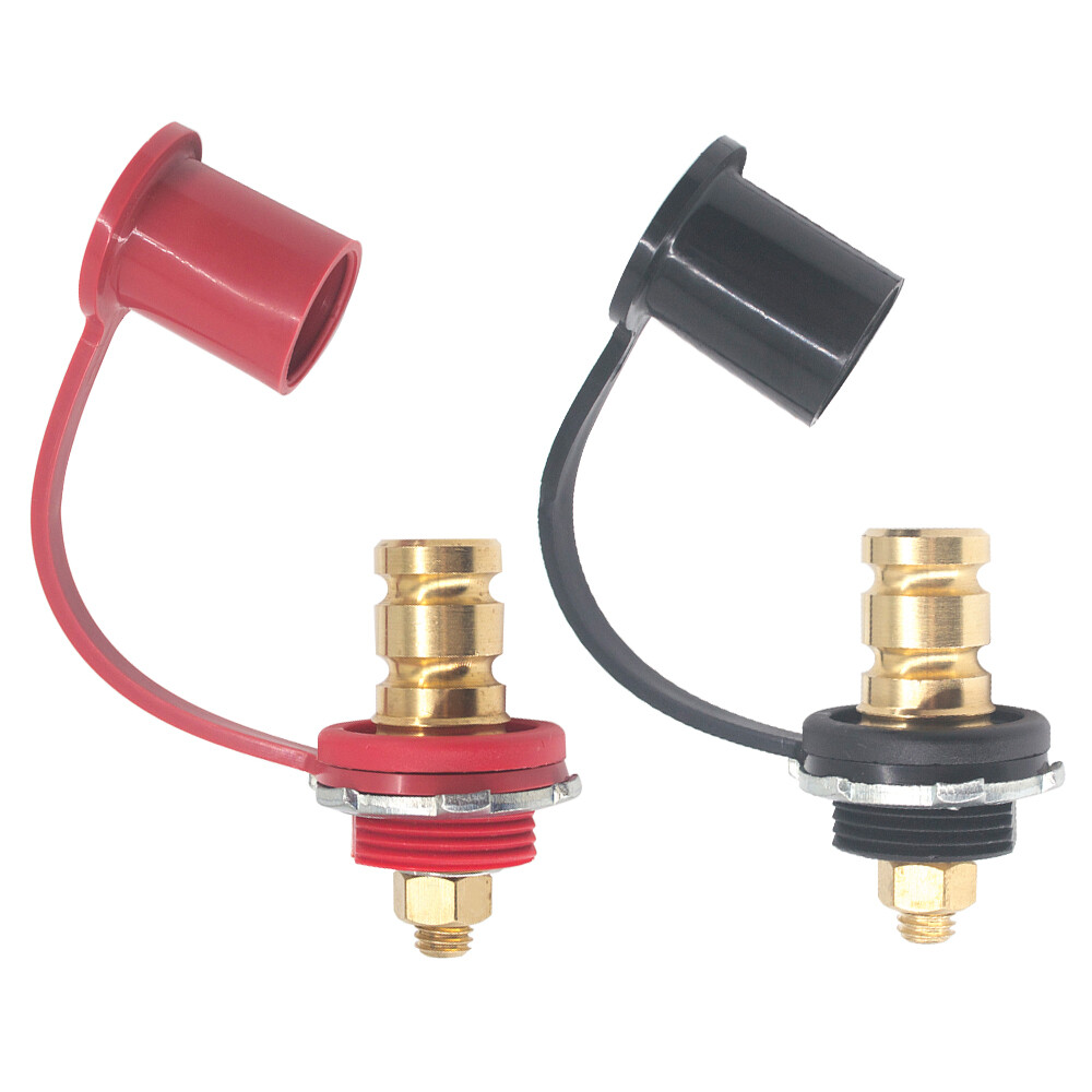 Pair Remote Jumper Battery Terminal Lug Post Body Panel Mount Charging3/8" Stud