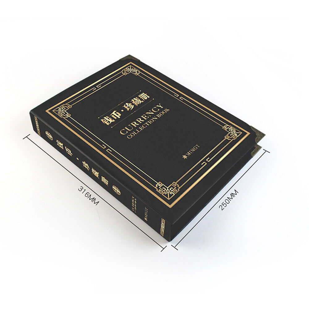 300Pc Pocket Currency Paper Money Album Banknote Storage Collection Holder Album