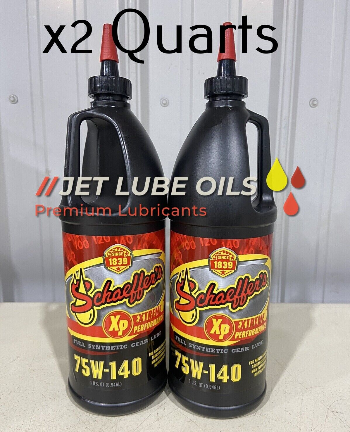 Schaeffer's 170 75W-140 Synthetic Extreme Duty Axle Gear Oil Lube 2 Quarts