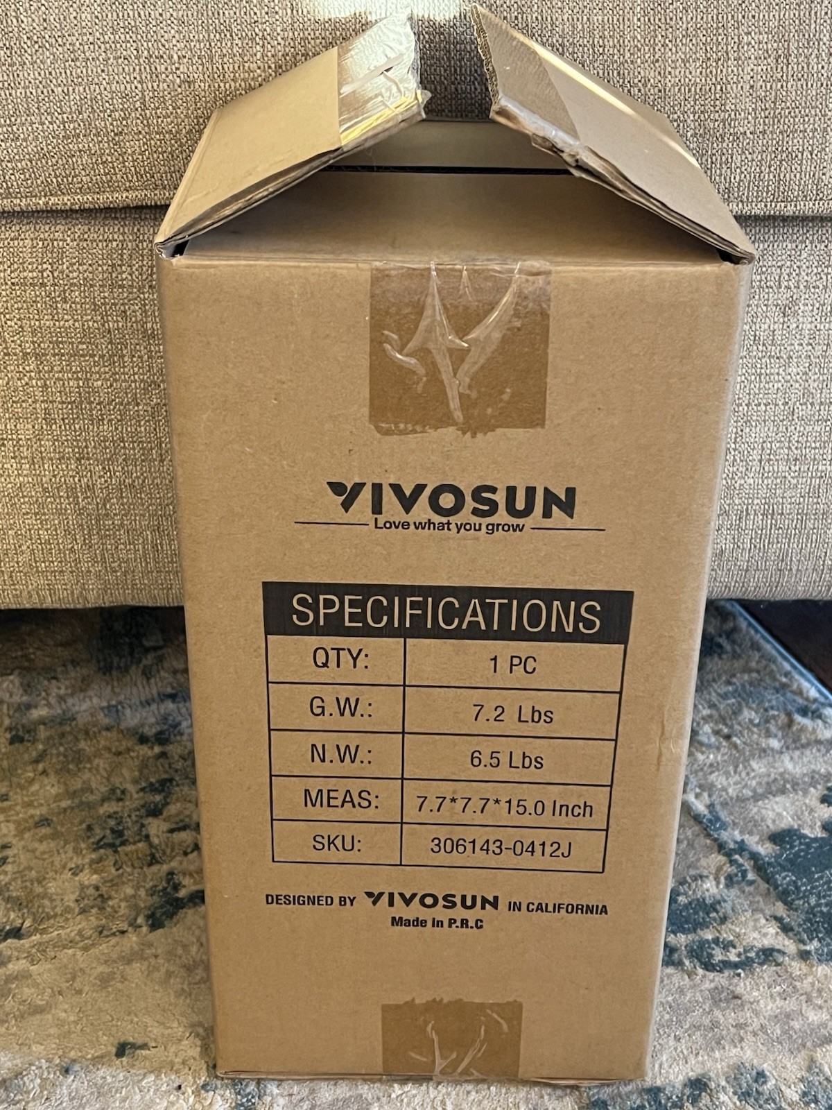 VIVOSUN 4" x 14” Air Carbon Filter Australia Charcoal New in Open Box