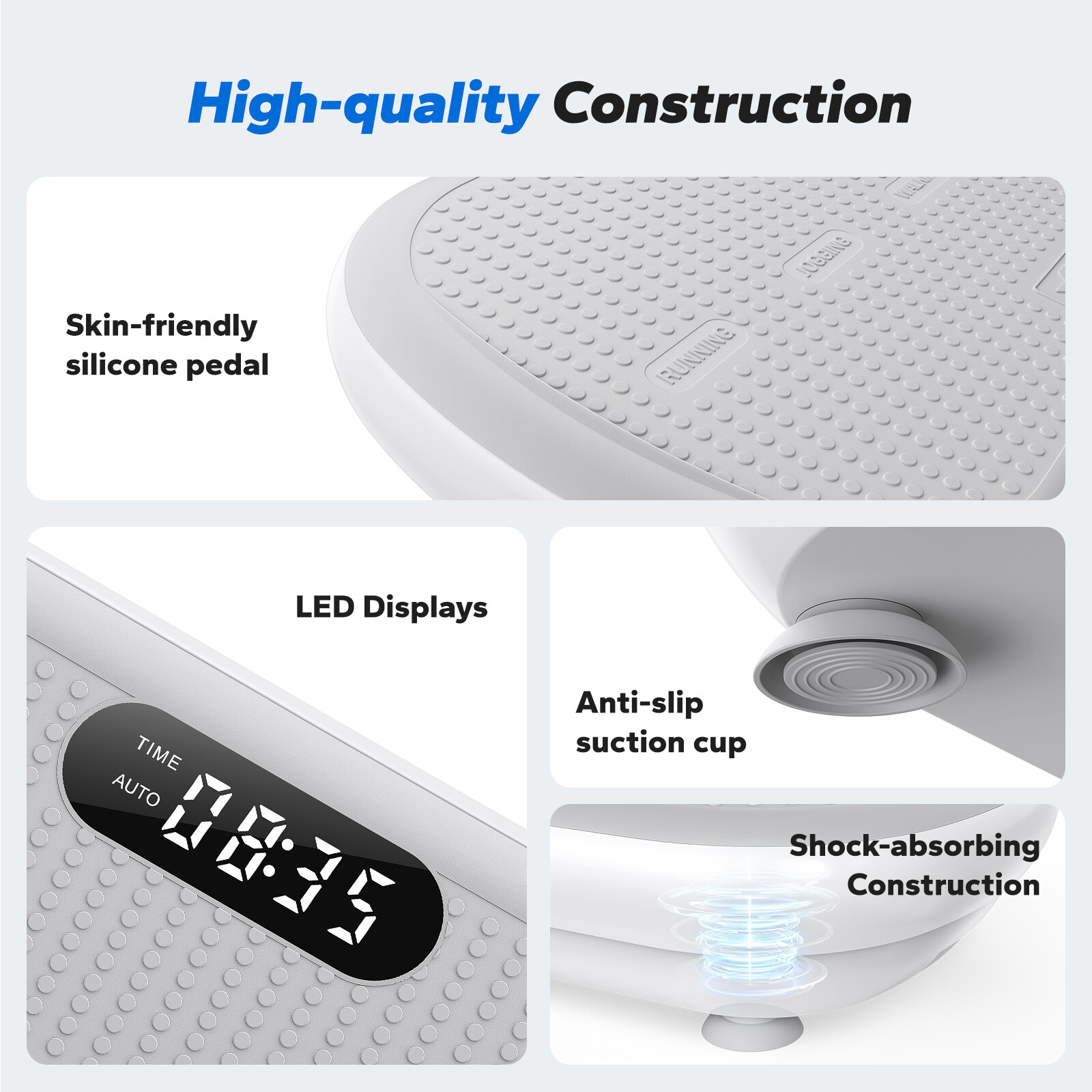 MERACH Vibration Plate Exercise Machines Bluetooth Pedal Automatic Sensing