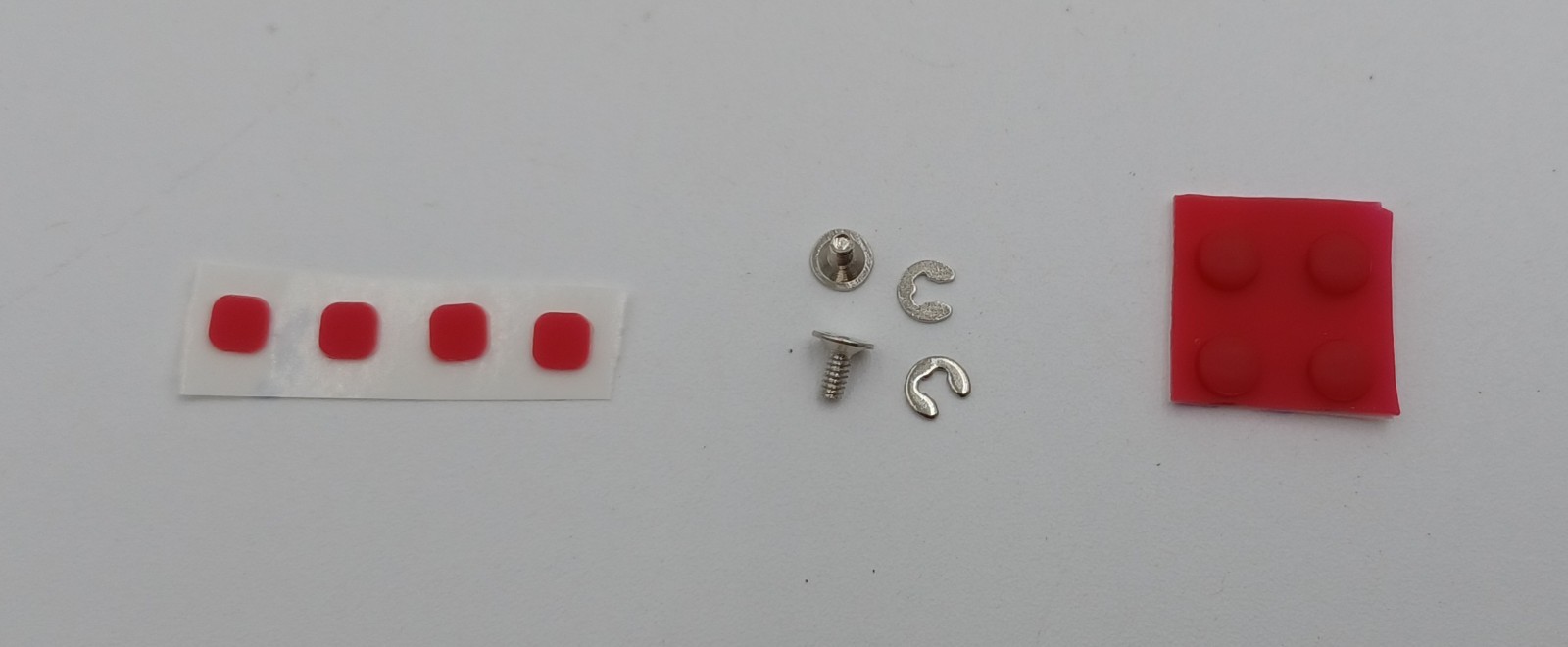 New Nintendo 3ds Xl LL Red Replacement Shells Front/Rear + Rubbers+Screws+Label