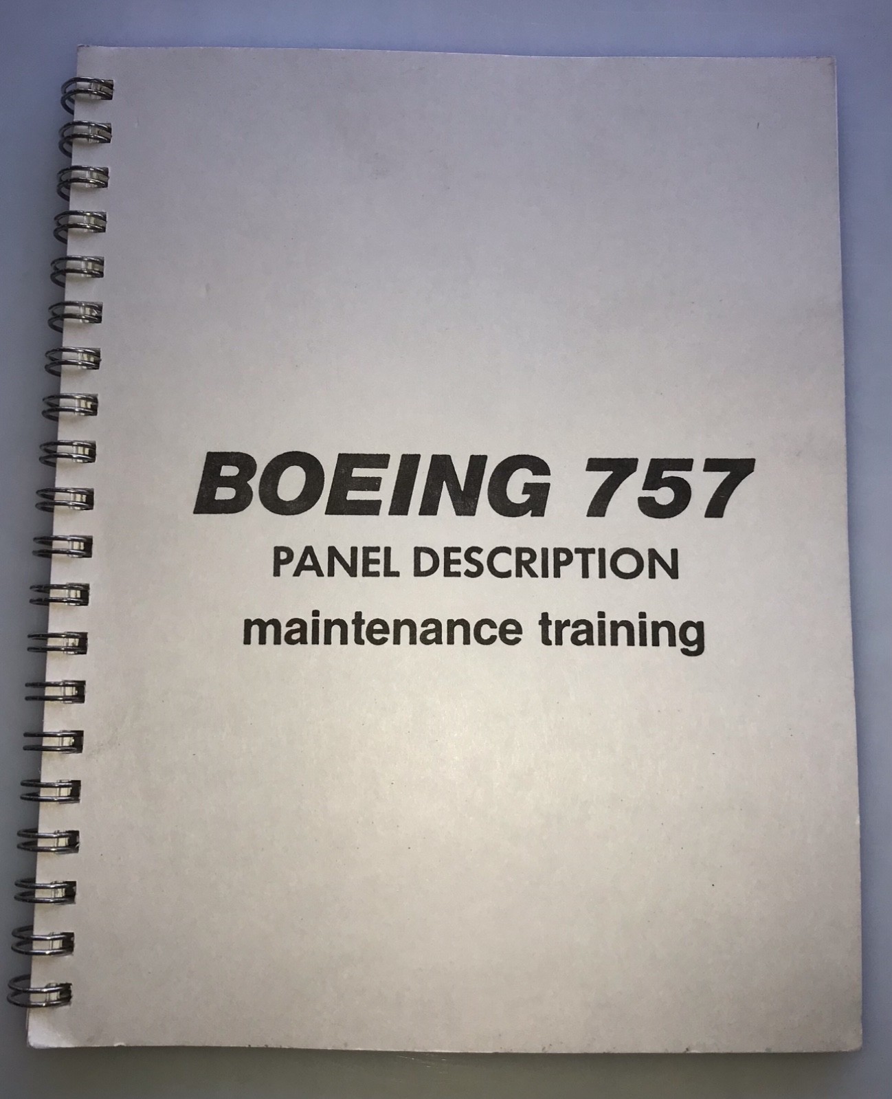 Boeing 757 Panel Description Maintenance Training Manual 1984 Airplane Book