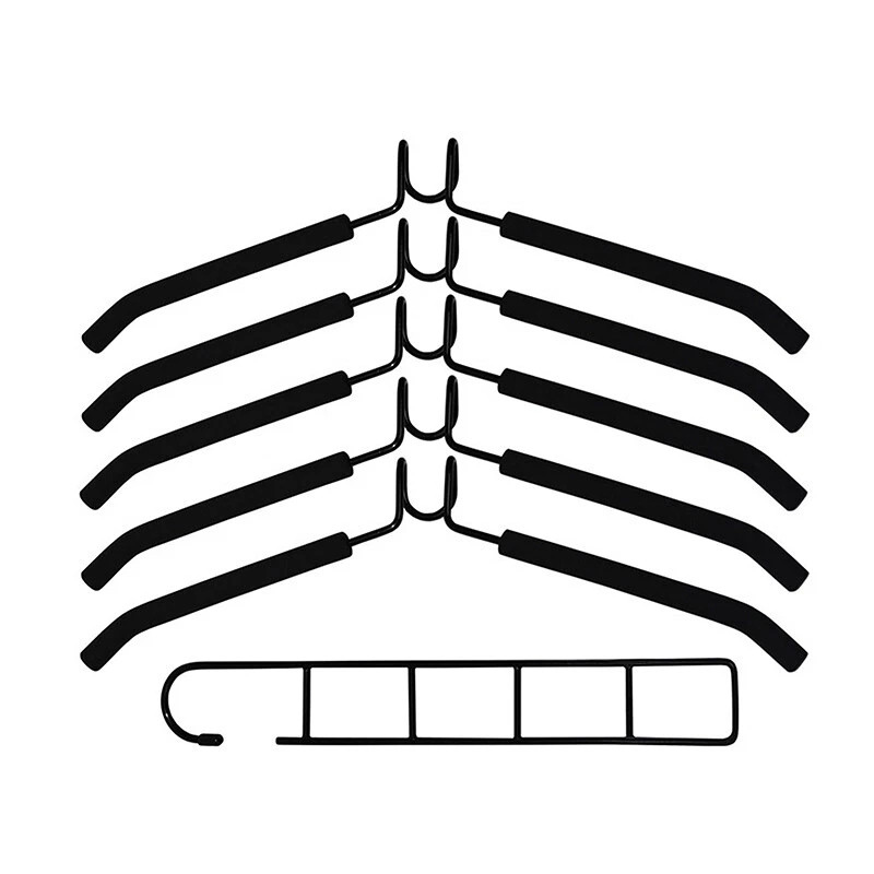 Multi Layer Clothes Hangers 5in1 Sweater Shirt Hanger Pack of 4 for Shirts Space