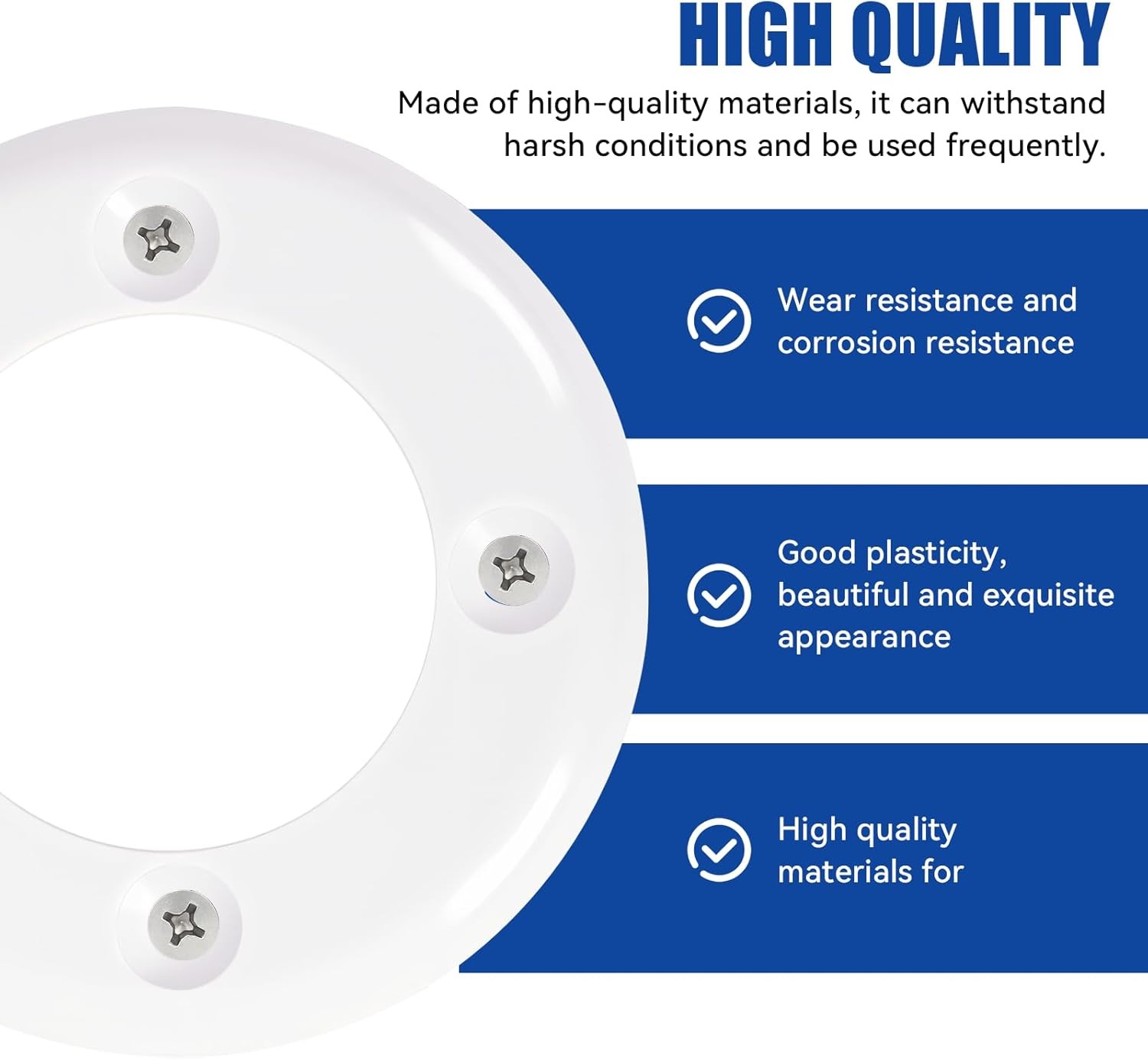 2 PCS SPX1408B Vinyl Swimming Pool Return Faceplates and SPX1408C Gasket...