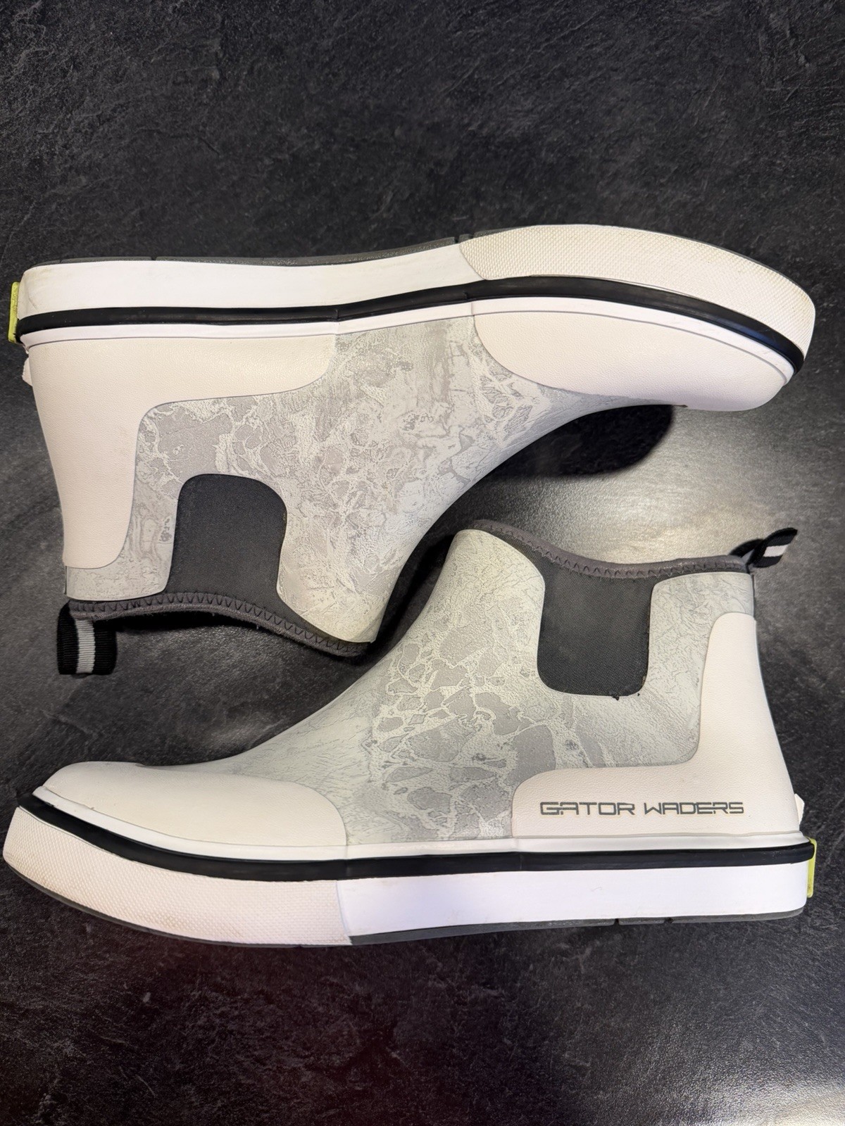 Gator Wader Men’s Deck Fishing Boots Size 10 White Pre-Owned