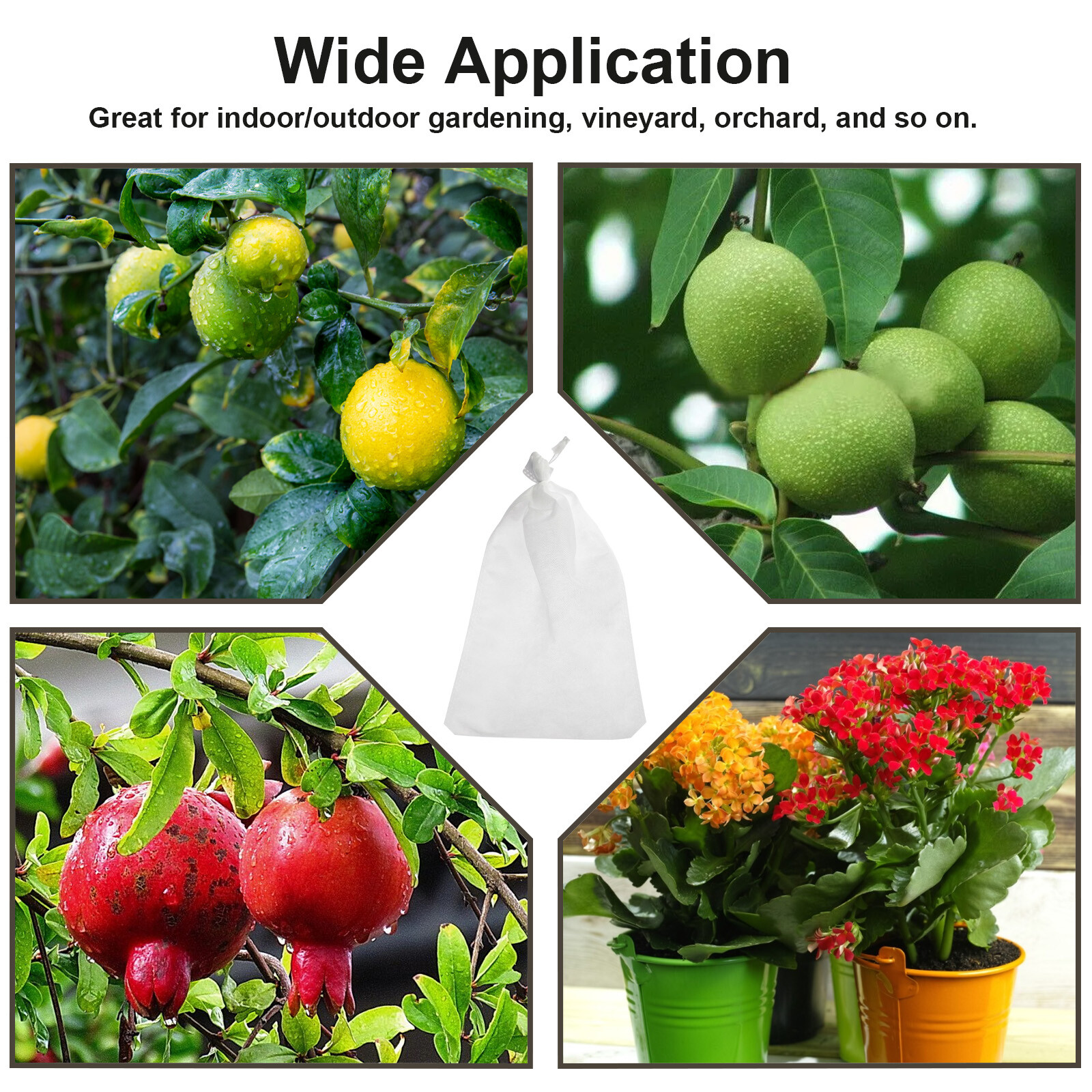 100/200PCS Grape Protection Bags Fruit Vegetable Mesh Bag Anti Insect Waterproof