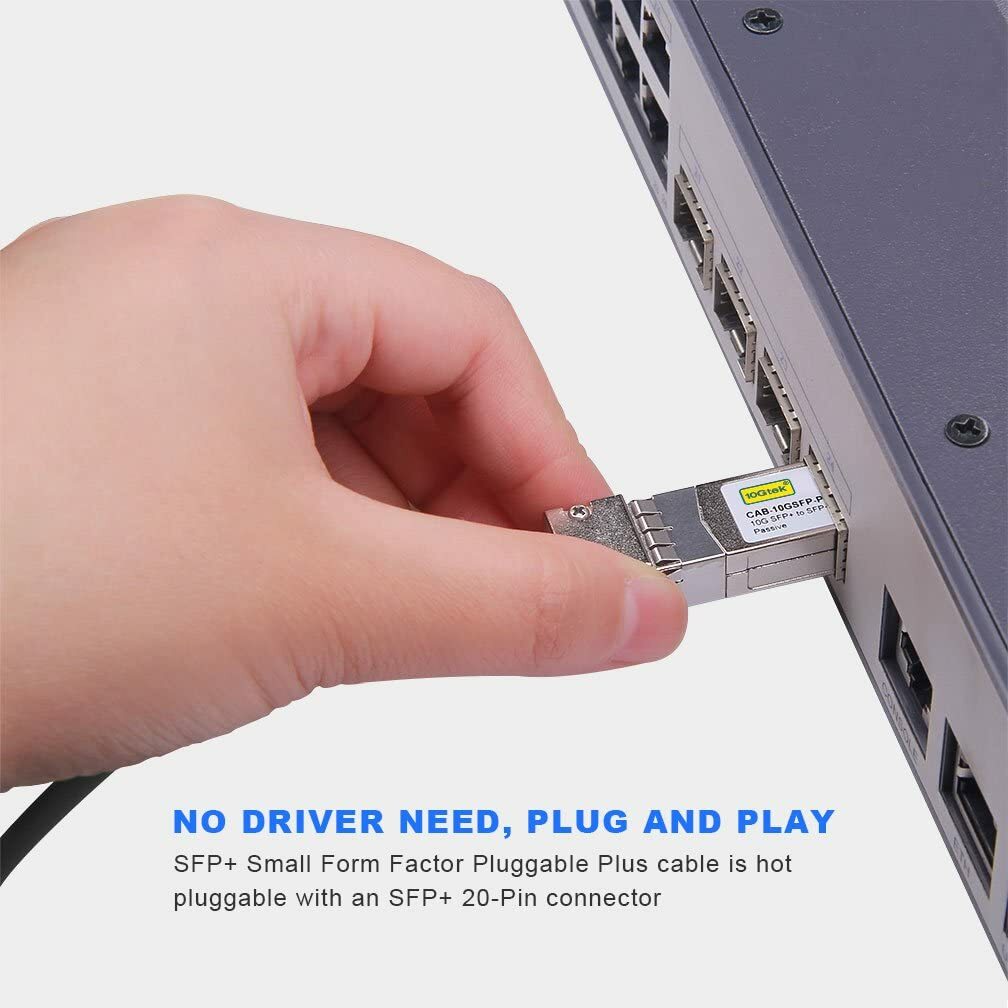 10G SFP+ DAC Direct Attach Copper Twinax Cable For Cisco SFP-H10GB-CU1M 0.3~7M