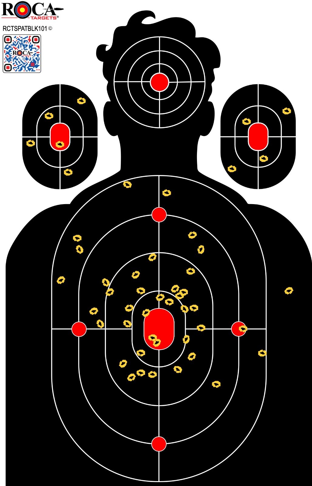 Target, Splatter Target, Reactive Target, Target Impact Burst LG 18"x24 " 10 Pk