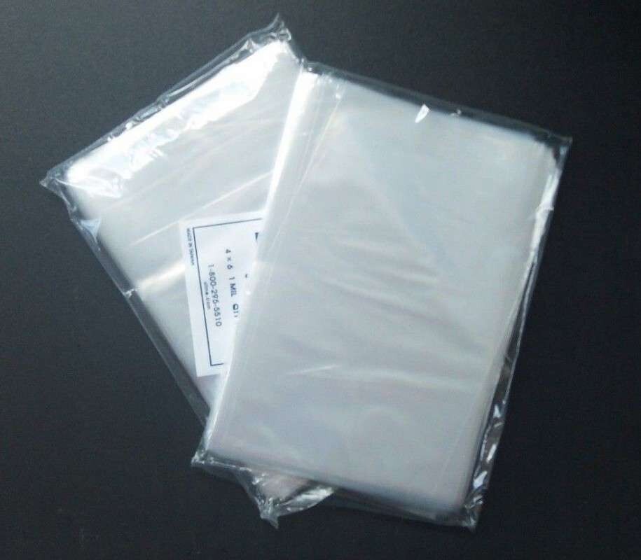 18x24" Clear Poly Bags Lay-Flat Open Top End 6-Mil Case LDPE Plastic Packaging