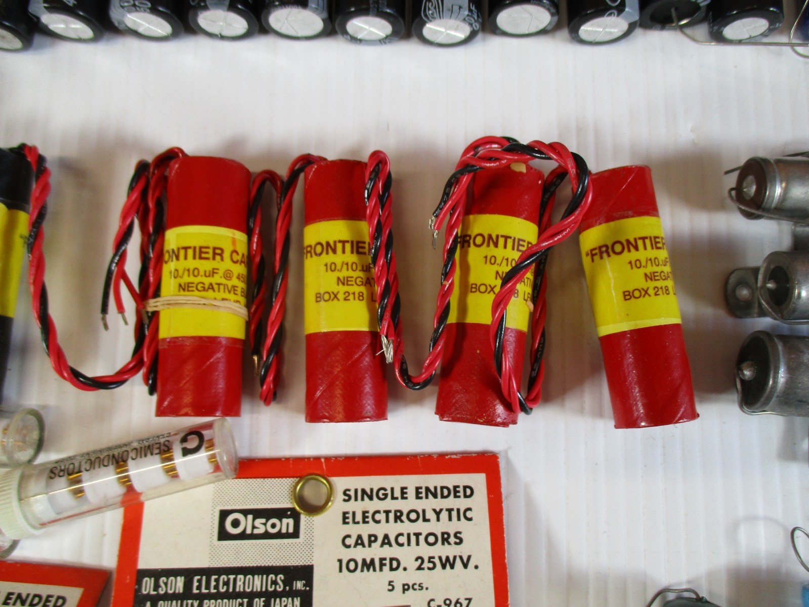 Lot of Vintage Electrolytic Capacitors New Old Stock Lot of 260 Ham Radios
