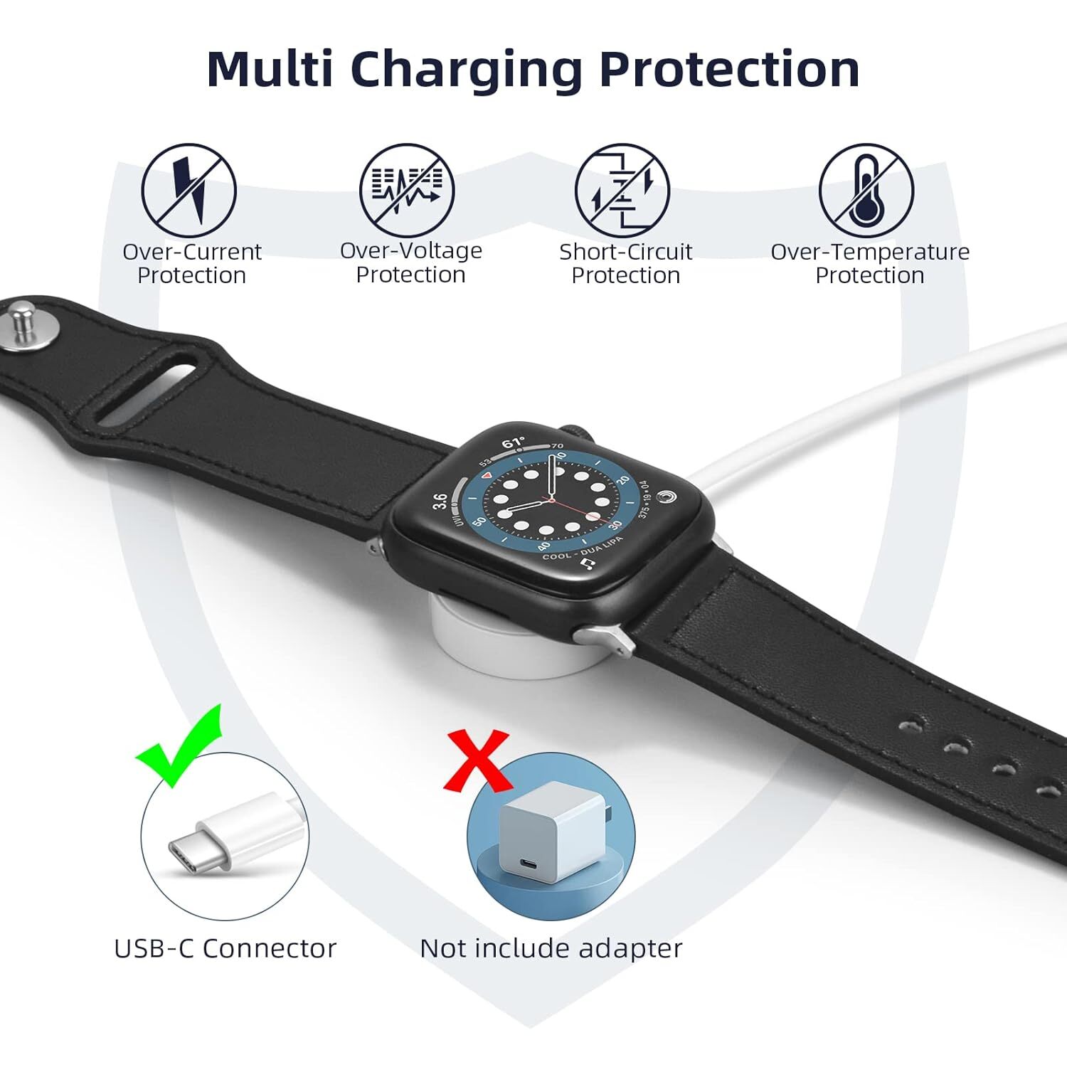 Lot Magnetic USB-C Charging Cable Charger for Apple Watch Series 4/5/6/SE/7/8/9