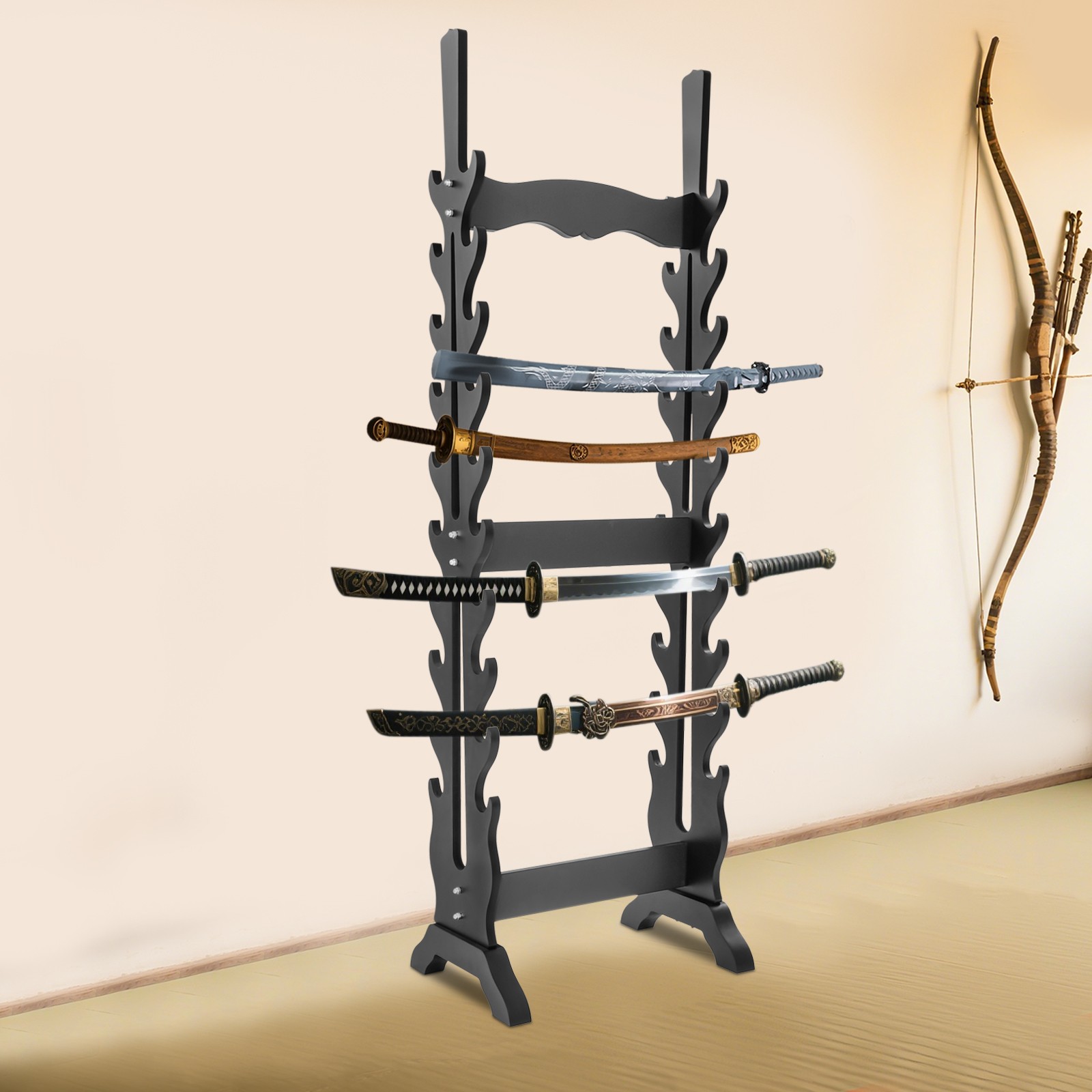 20-tier Sword Display Stand, Vertical Sword Display Stand, Double-sided Sword Ra