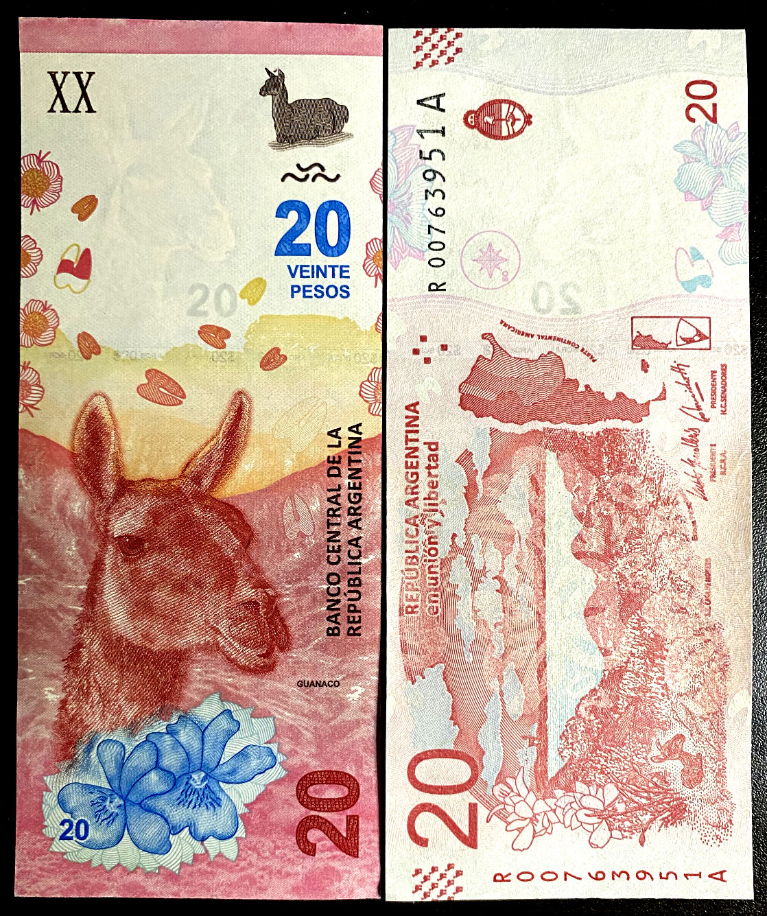 Argentina 20 Pesos 2017 P-361a Banknote World Paper Money UNC Currency Bill Note