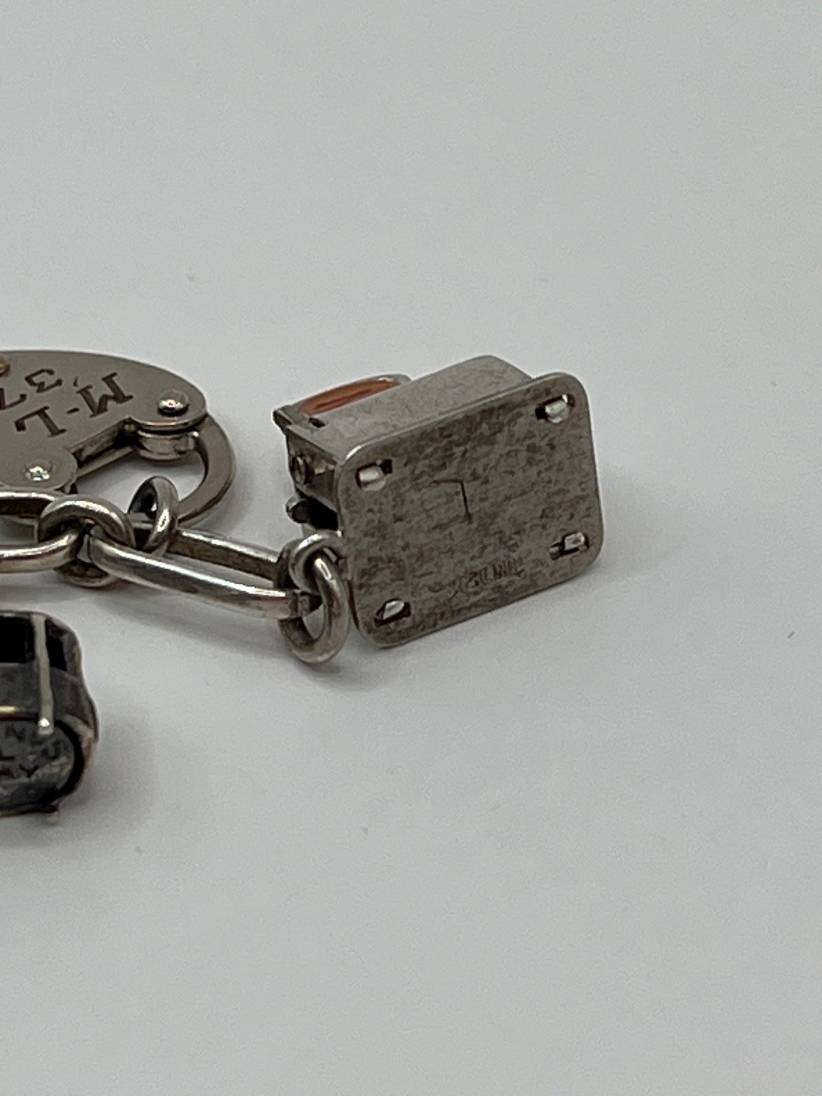 Vintage 7.5” Sterling Silver 925 Charm Bracelet With 19 Charms SW CA Articulated