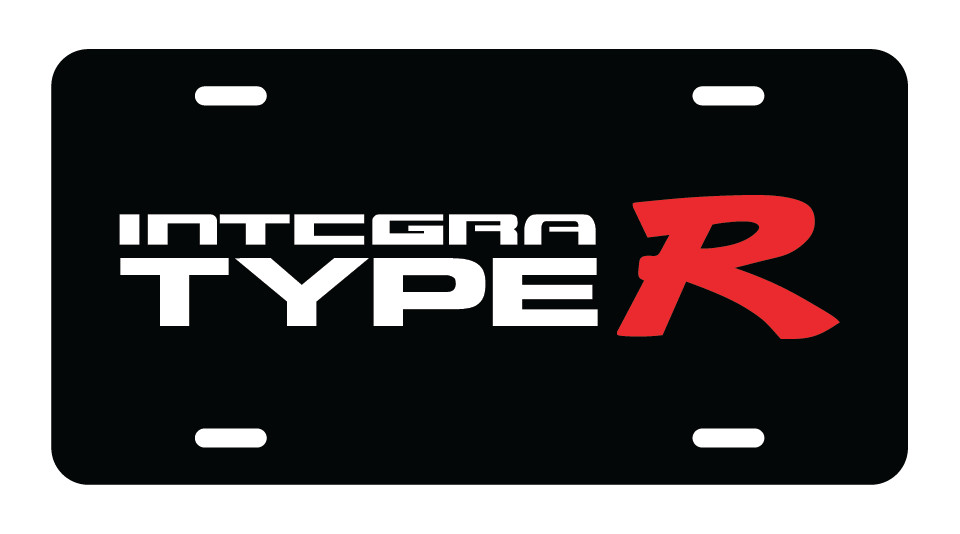 Integra Type R metal plate novelty vanity 2 colors