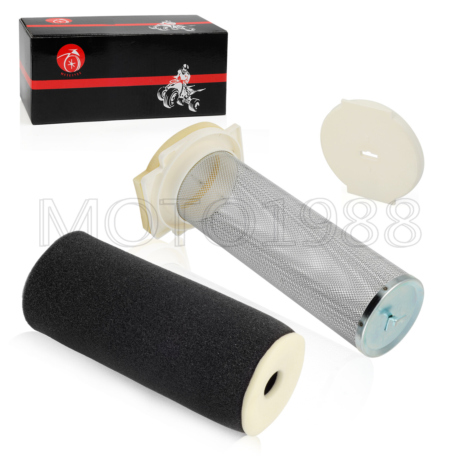 Element Air Filter Cage Guide End Cap Kit 87-04 For Yamaha Warrior 350 YFM350X