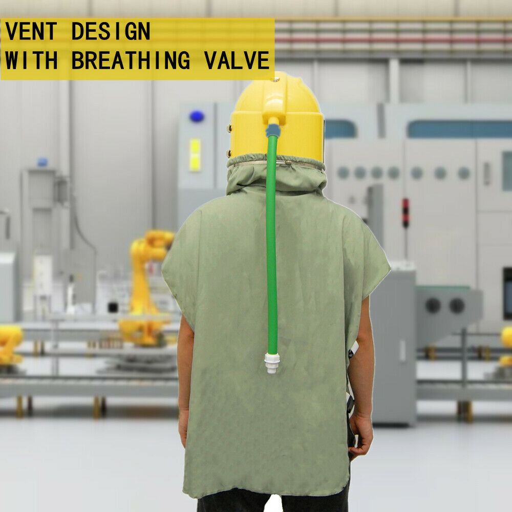 US Safety Sandblast Helmet Sandblaster Sandblasting Hood Protector Gear