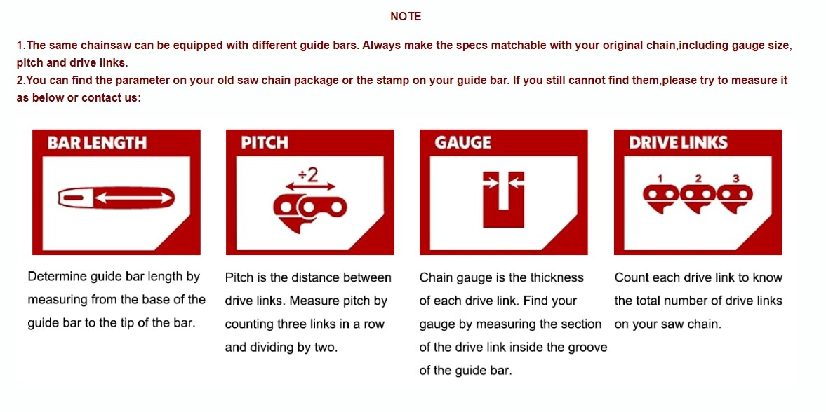 1-3PCS 18" For ATLAS™ 80V Brushless Cordless Chainsaw Chain Blade 3/8LP 050 62DL