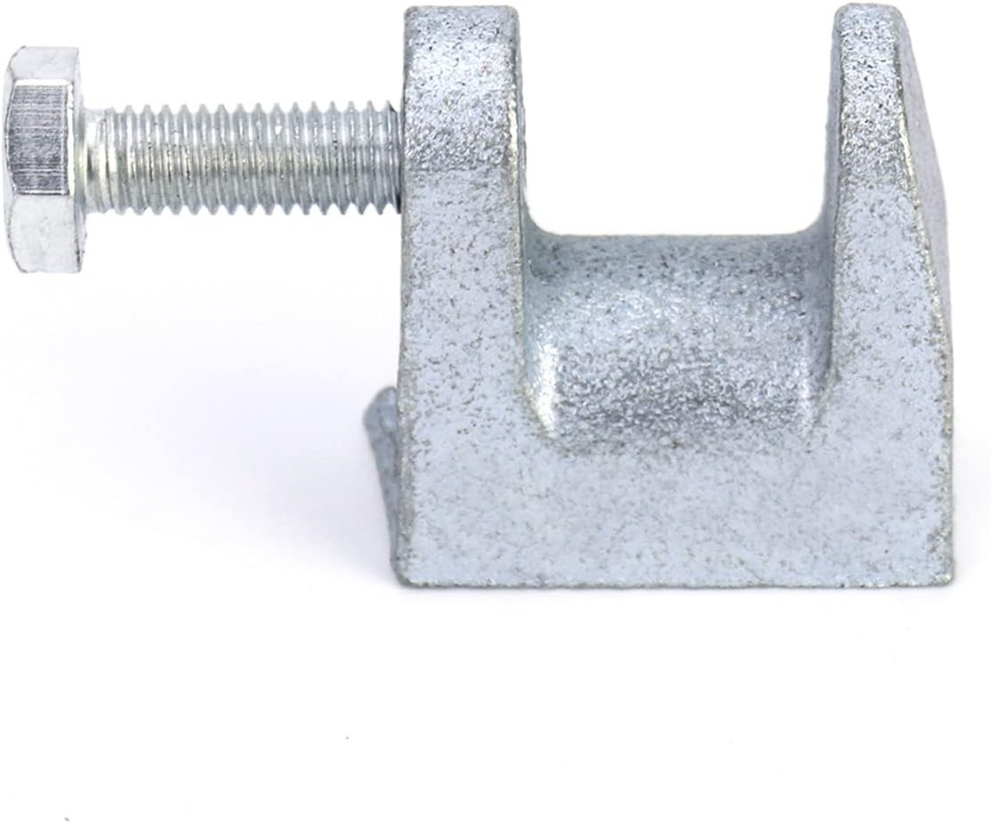 Beam Clamp, 50 Pcs 3/8" Zinc Plated Iron Safety Beam Clamp, 13/16" Jaw Opening