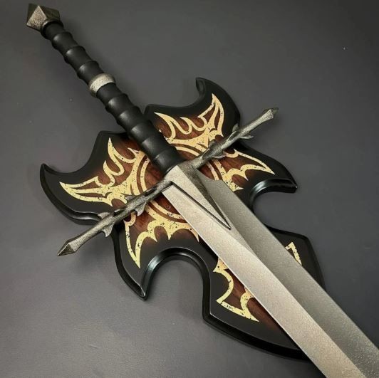 Handmade Sword of the Ringwraiths Prop Replica With wall plaque