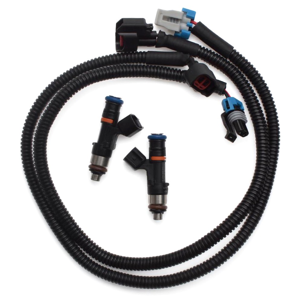 2PCS Fuel Injectors w/ Harness Fits For 11-14 Polaris Ranger XP 800 Ranger 800