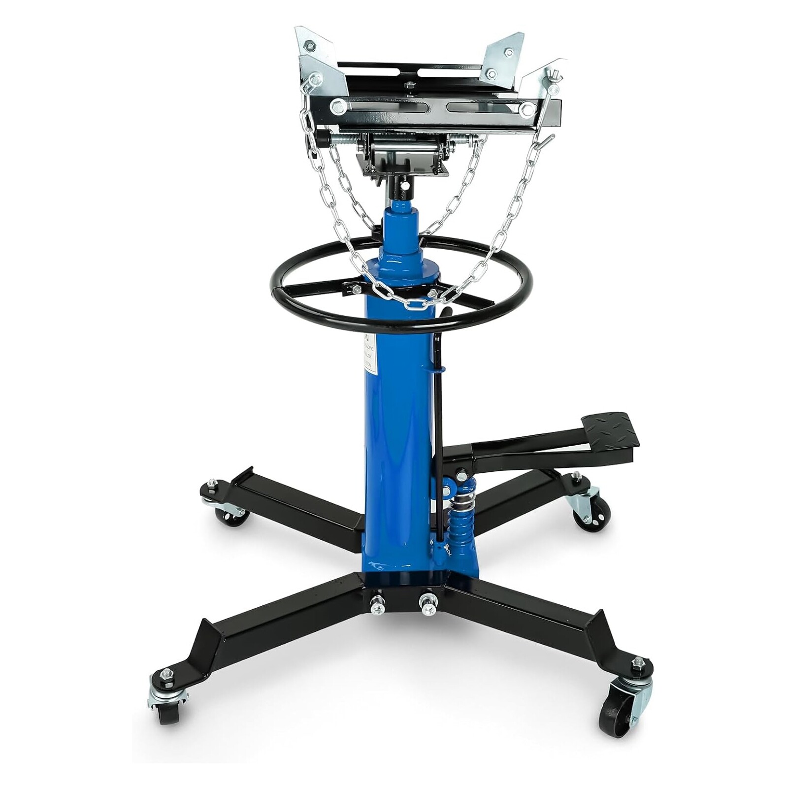 1660 lbs Transmission Jack 2 Stage Hydraulic 35"-72" Adjustable Height w/ 360°