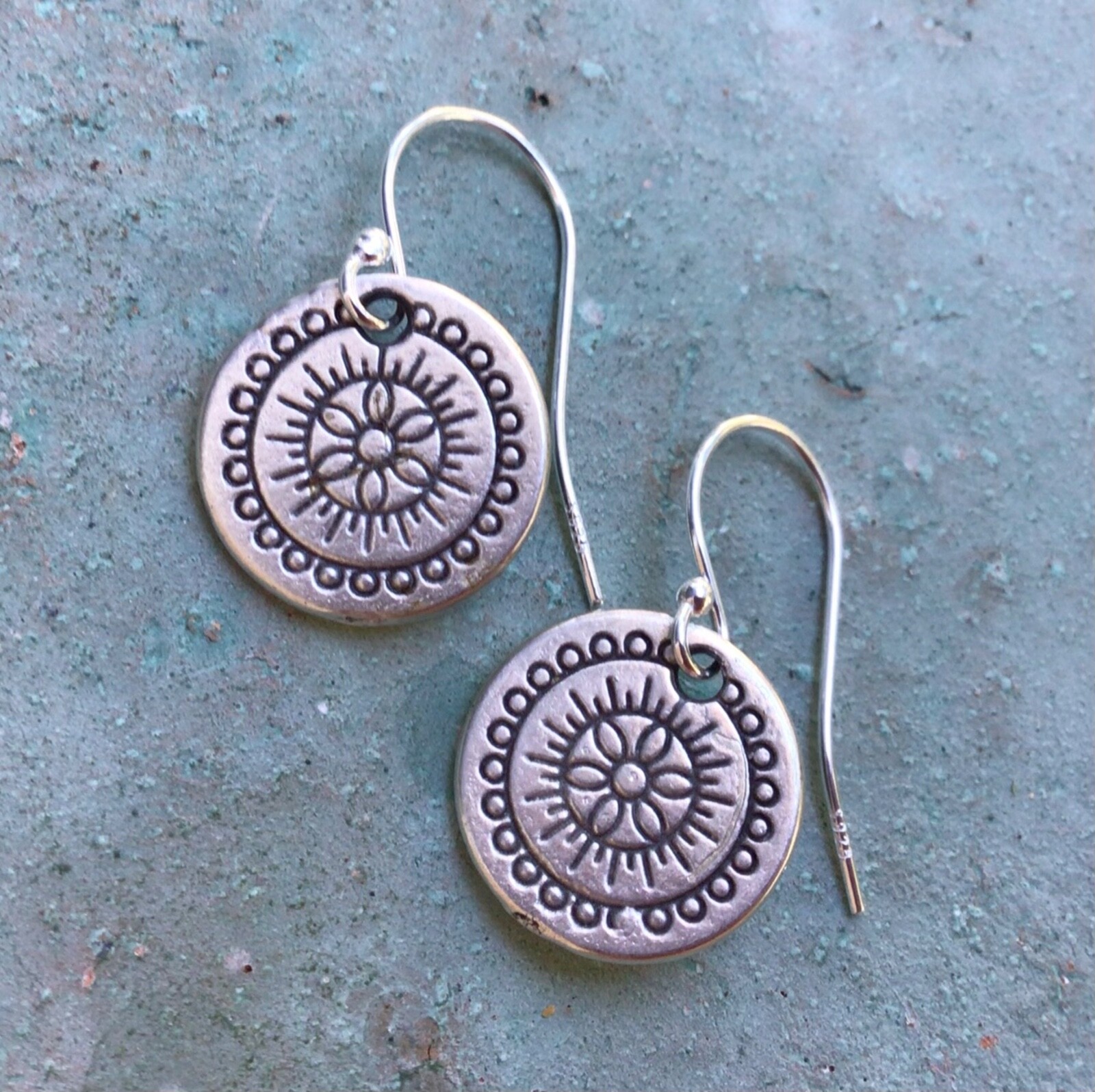 New Sterling Silver Handcrafted Sundance Charm Artisan Jewelry Earrings