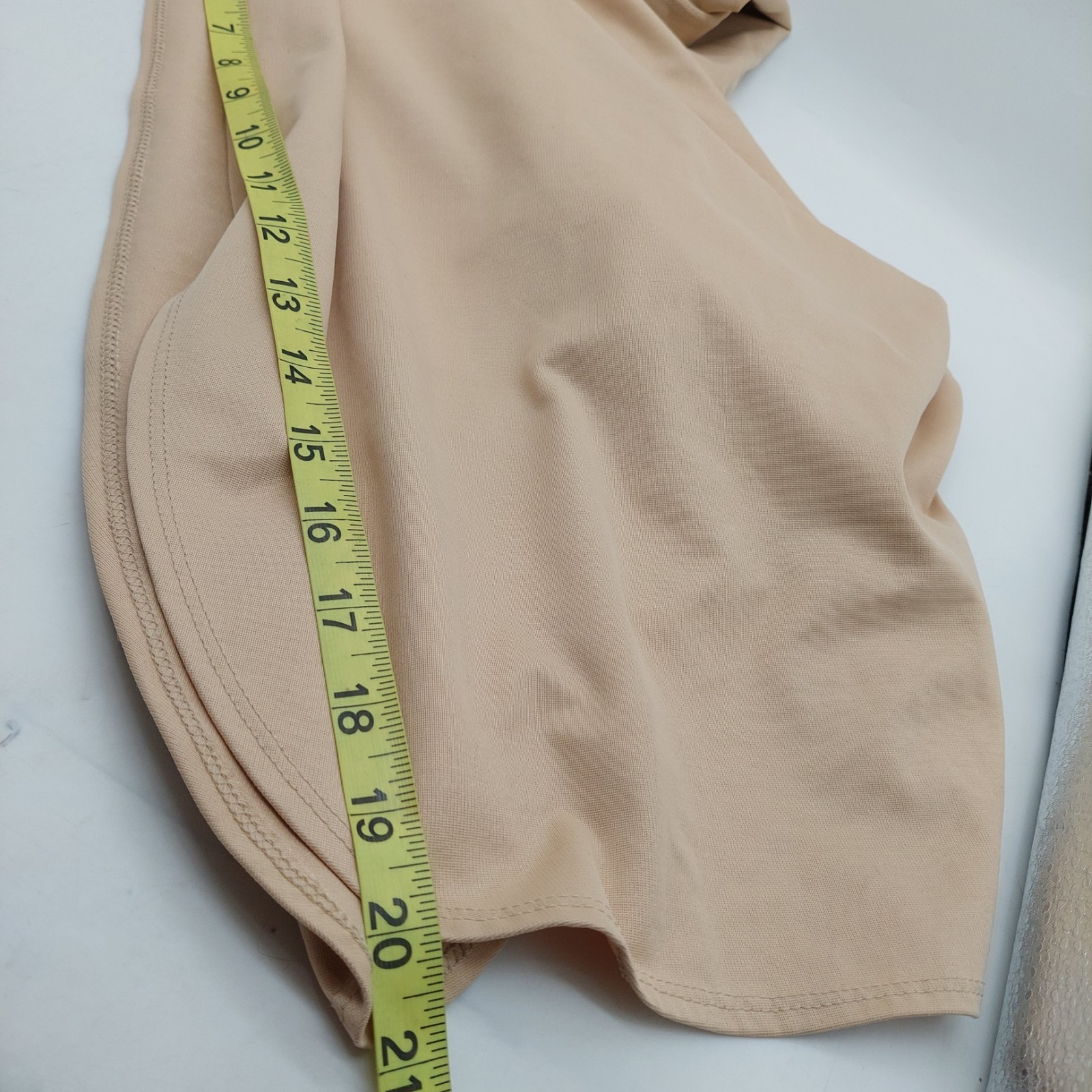 Merry Modes Size 33/34 Slip Amore Comform Slit Nude Shapewear Control Maxi