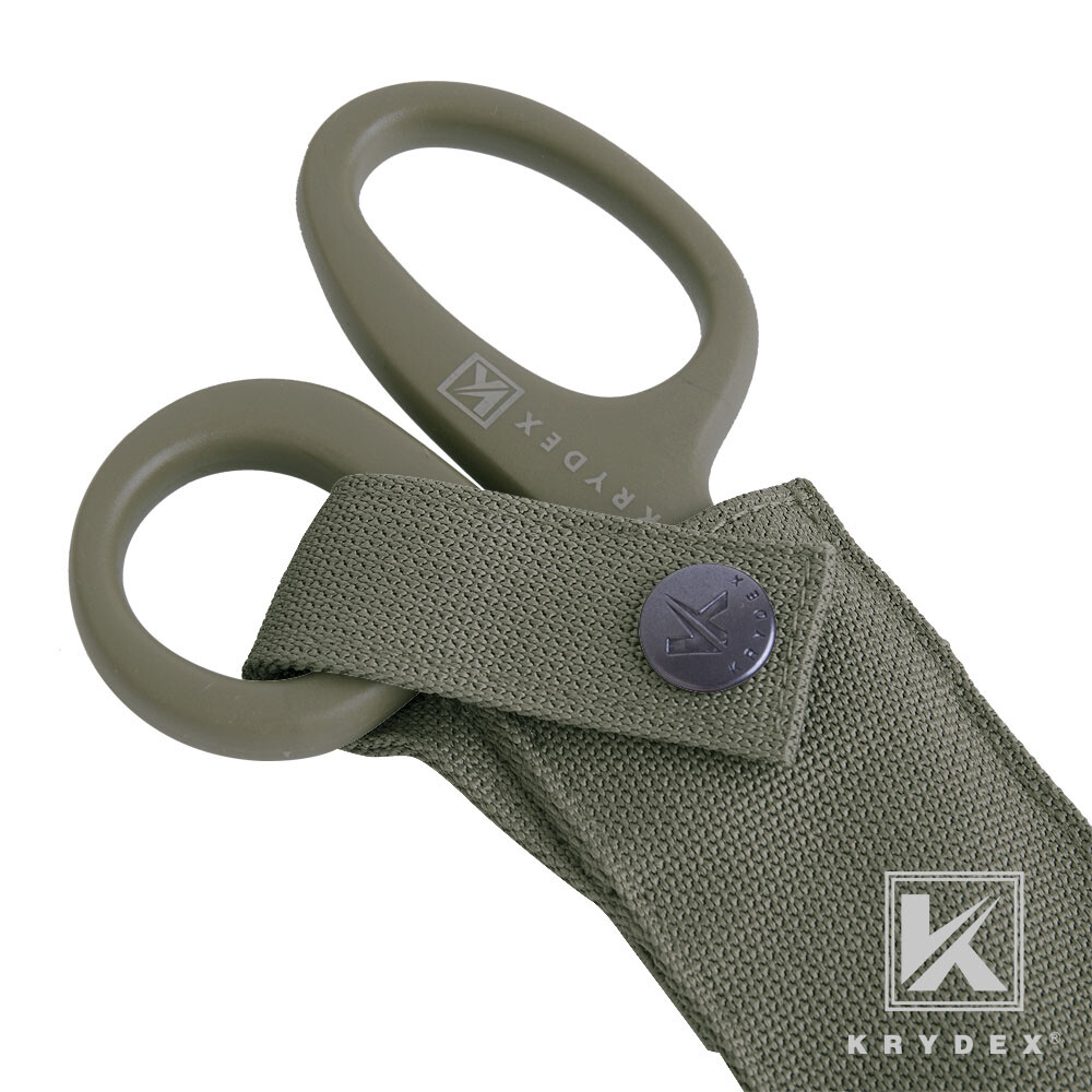 KRYDEX Medic Hand Pouch & Shears Tactical Shear Pouch Scissors Sheath MOLLE Back