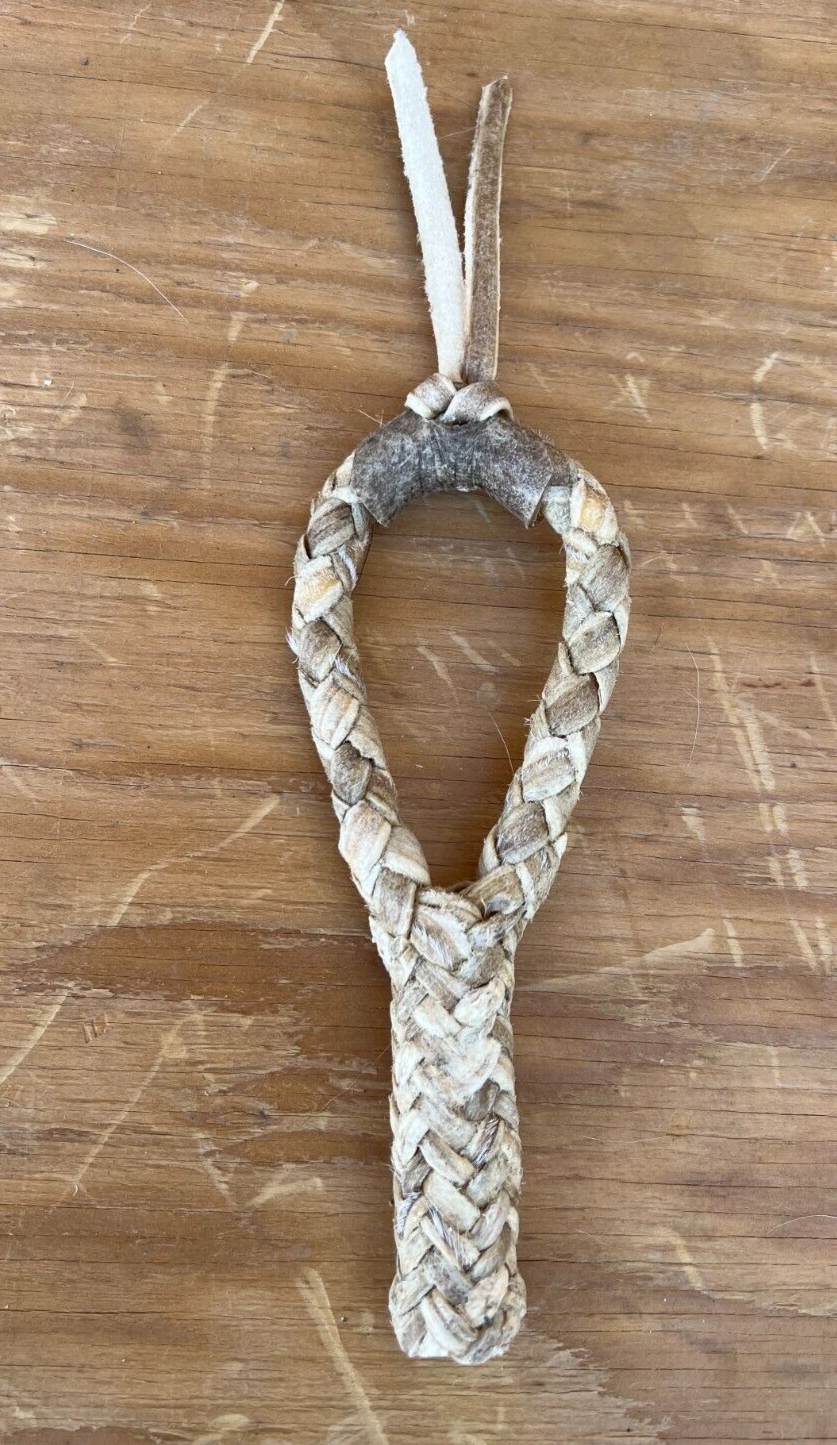 CHARRO ROPE RAWHIDE HONDO, HONDILLA DE CUERO ROSADERA SOGA CHARRA LARIAT LASSO