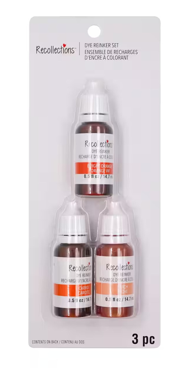 Recollections Dye Reinker Sets ~ 3/Pkg Acid-Free ~ YOU CHOOSE! Newest Ink Colors
