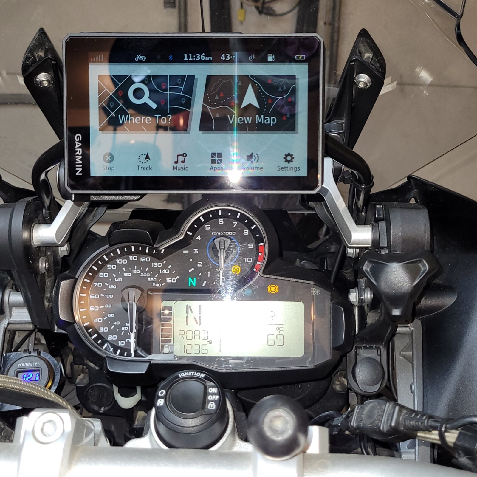 Garmin Zumo XT or XT2 Adapter for BMW NAV locking GPS Mount--- MADE in the USA--