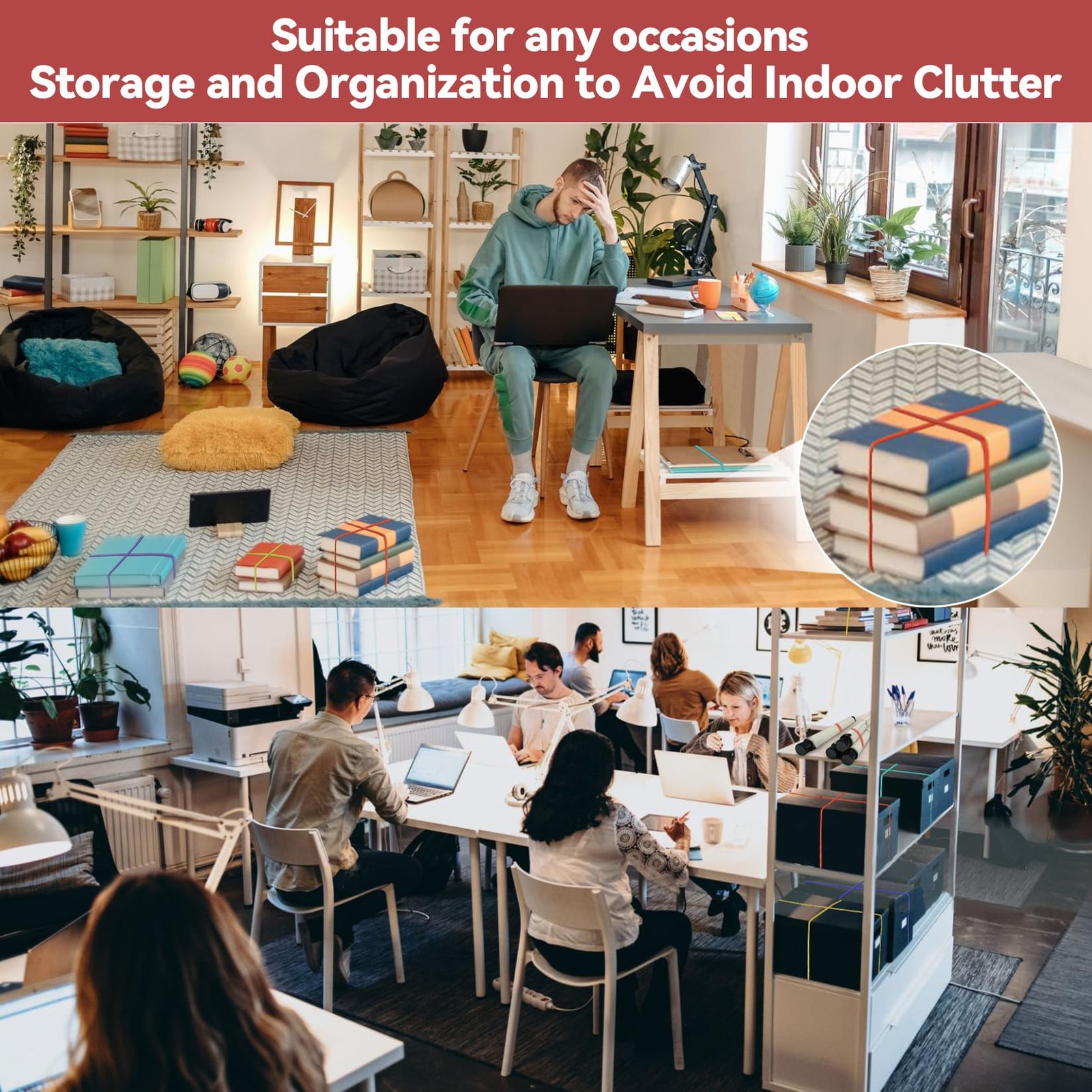 Extra Large Rubber Bands Heavy Duty Jumbo Elastic 150 Pack