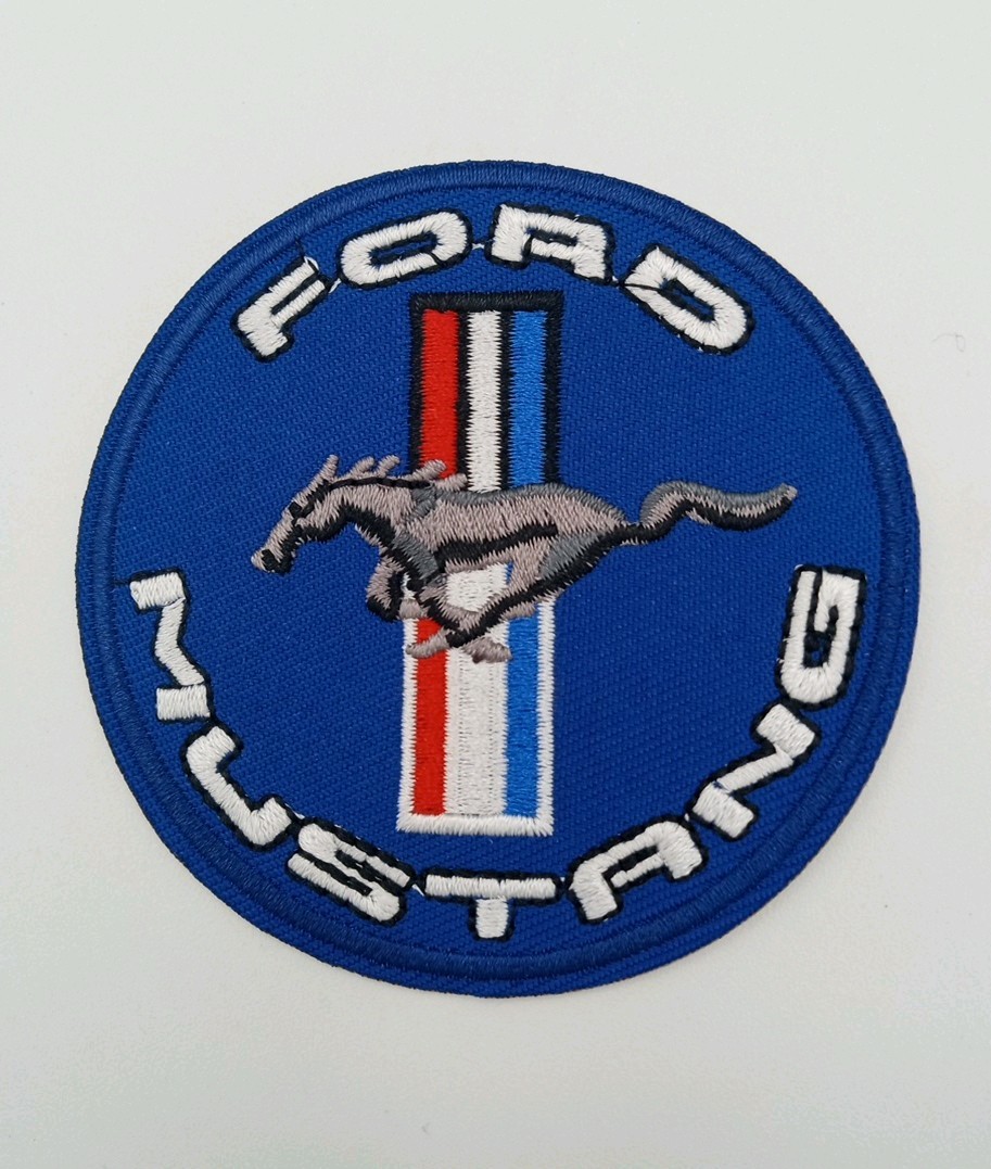 Ford Mustang Embroidered Iron On Patch