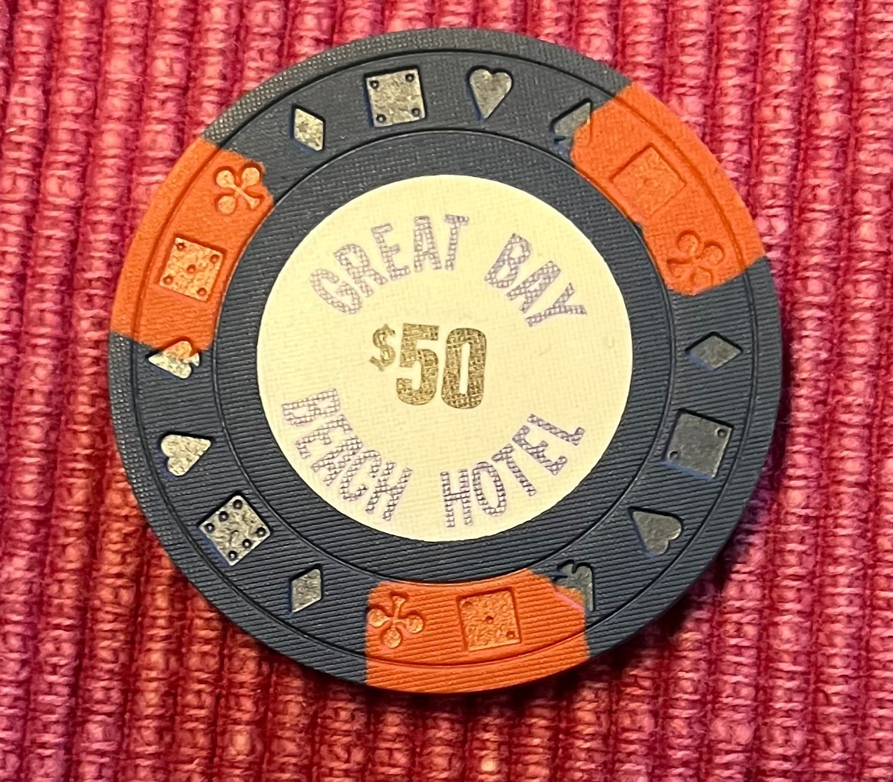 ST. MAARTEN GREAT BAY BEACH HOTEL $ 50.00 CHIP (HTF)